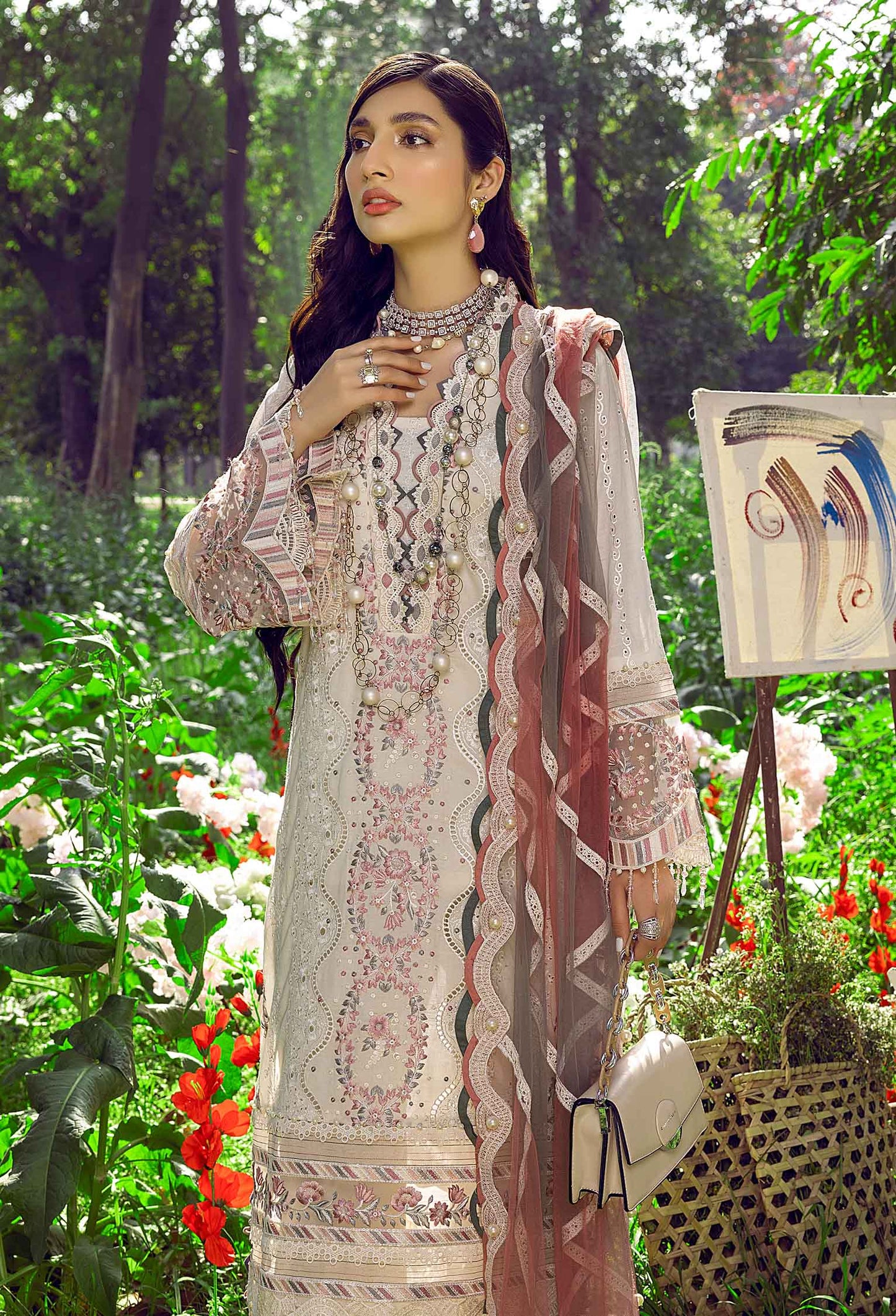 Zoela - Schiffli Embroidered Lawn