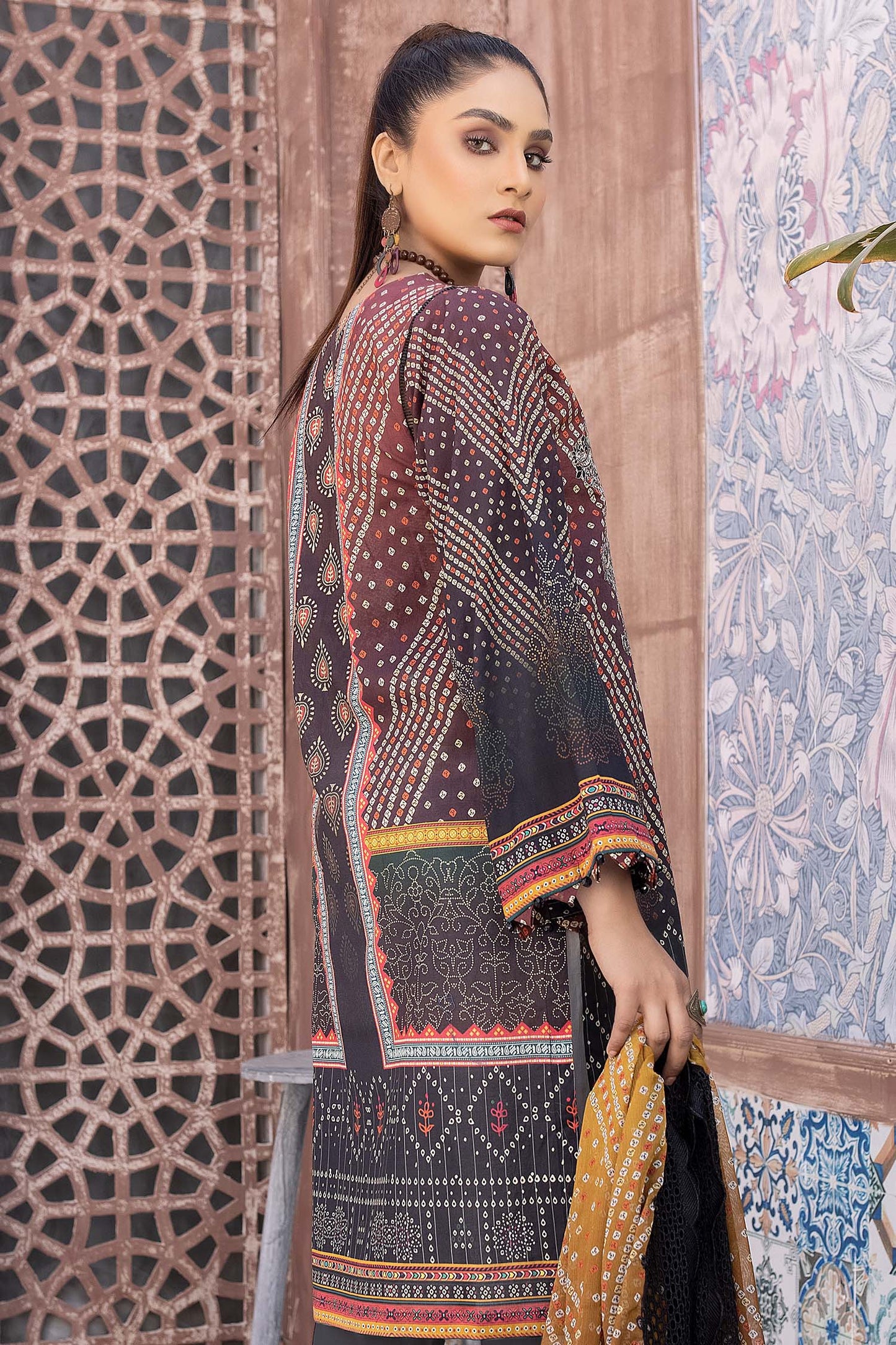 Thunder - Digital Printed & Embroidered Lawn