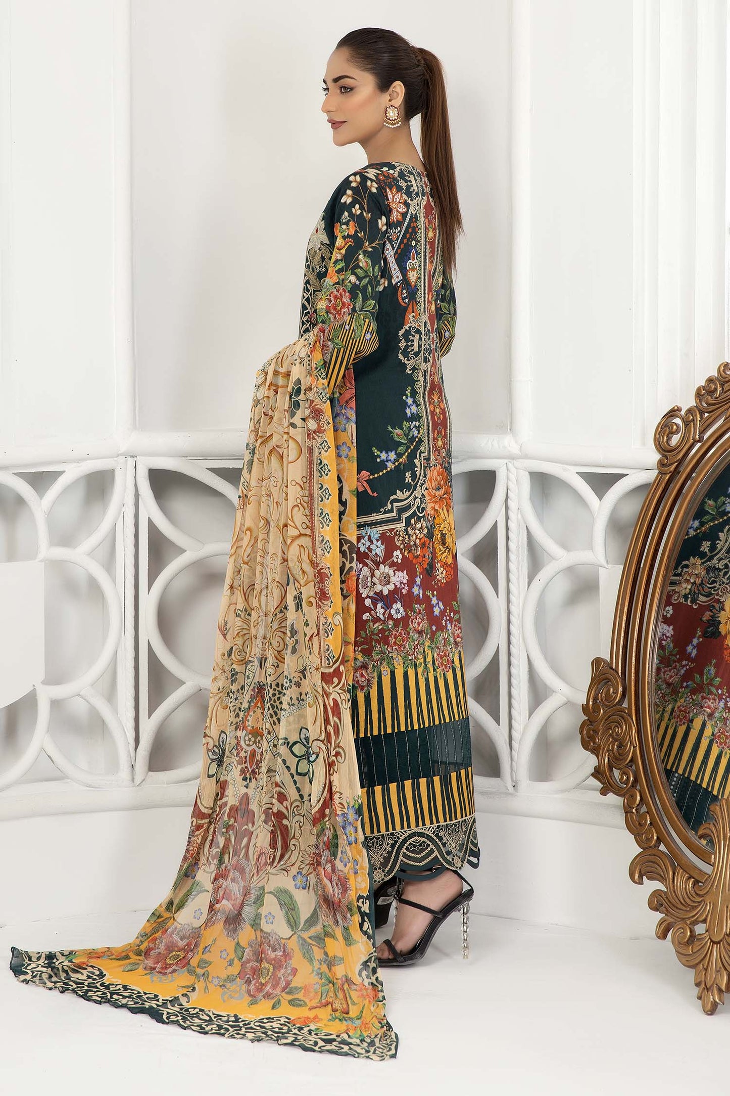 Gable Green - Chikankari Lawn 3PC