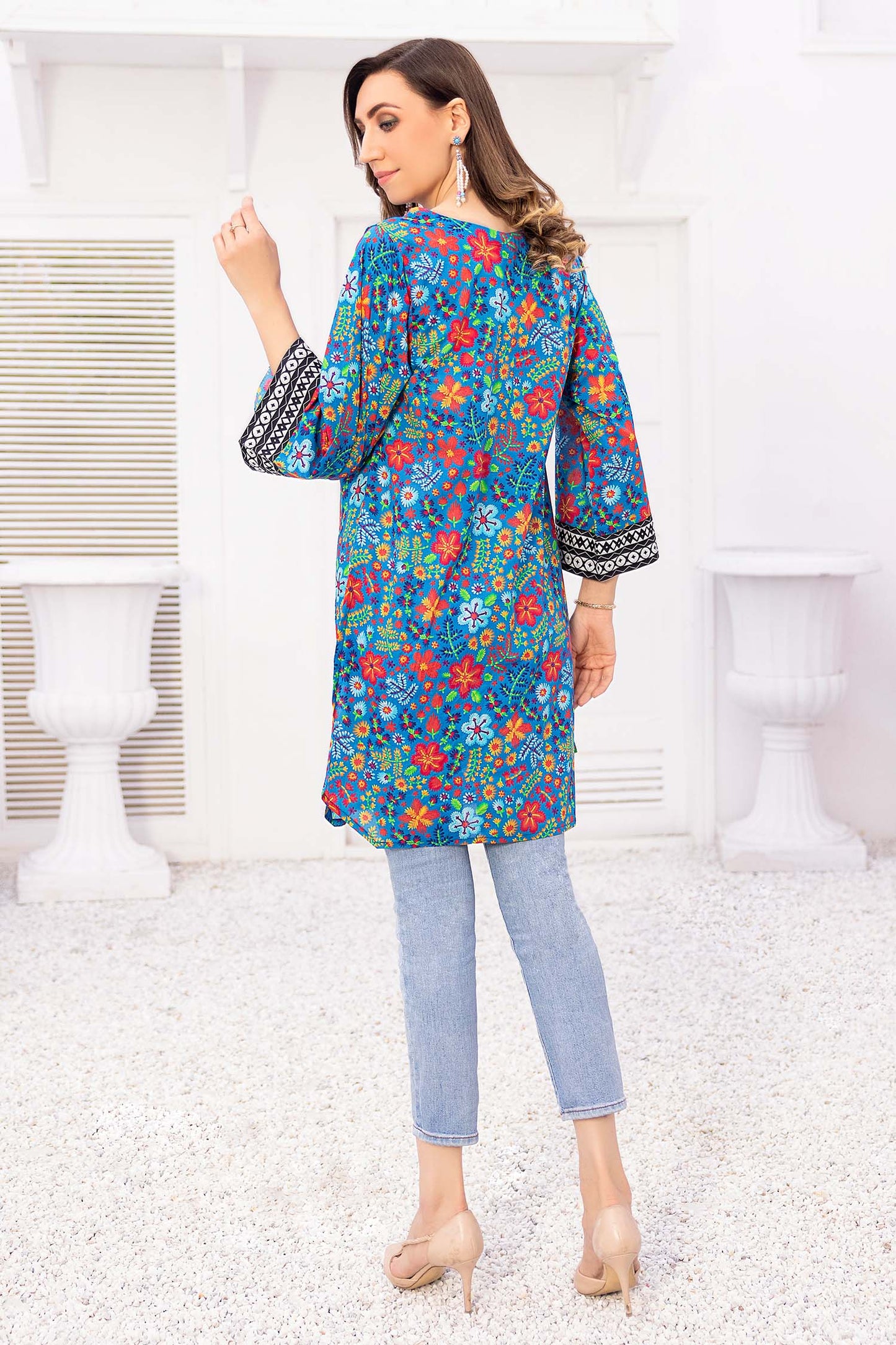 Artistry - Digital Printed Stitched Lawn Kurti