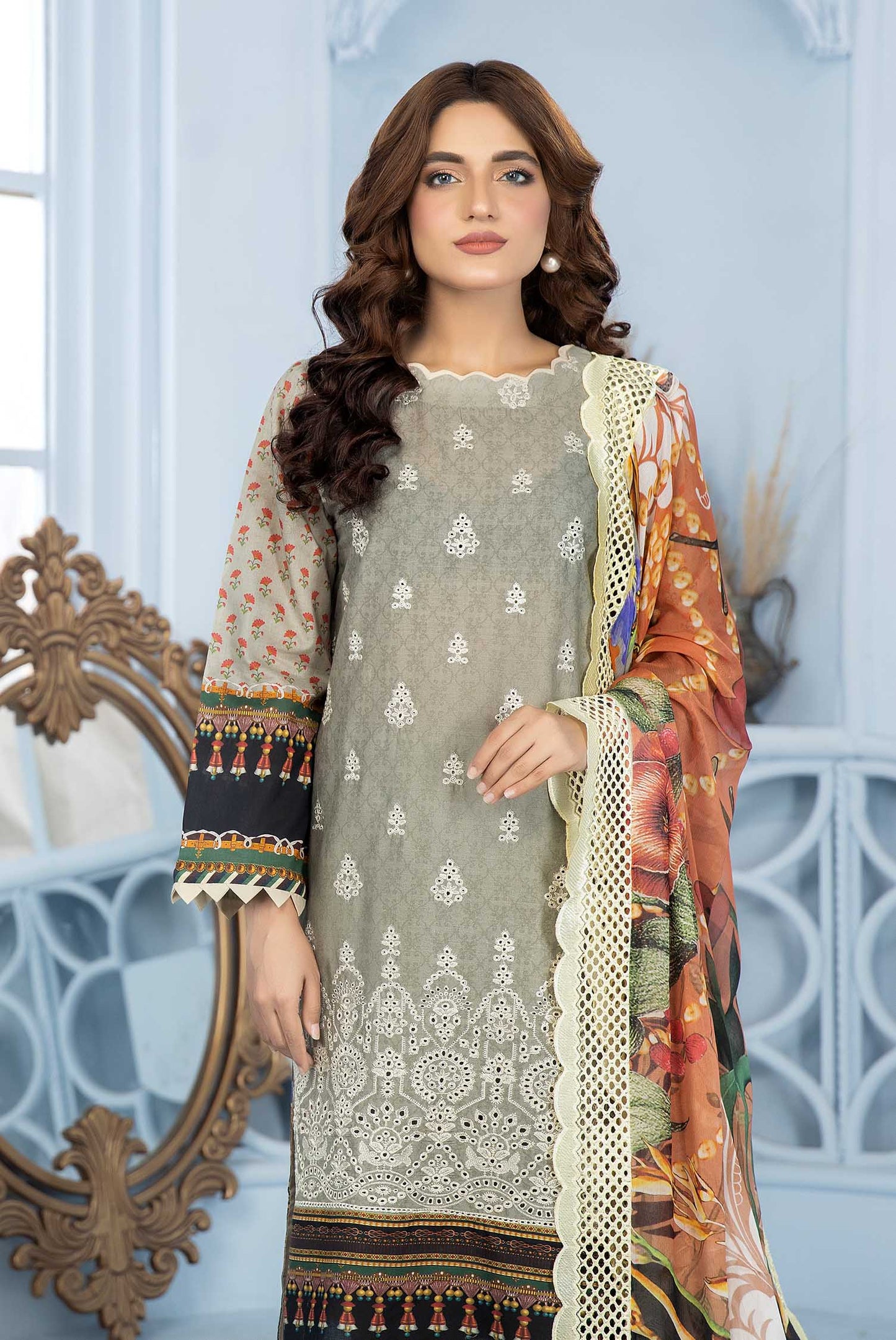 Pale Oyster - Exclusive Lawn Pret