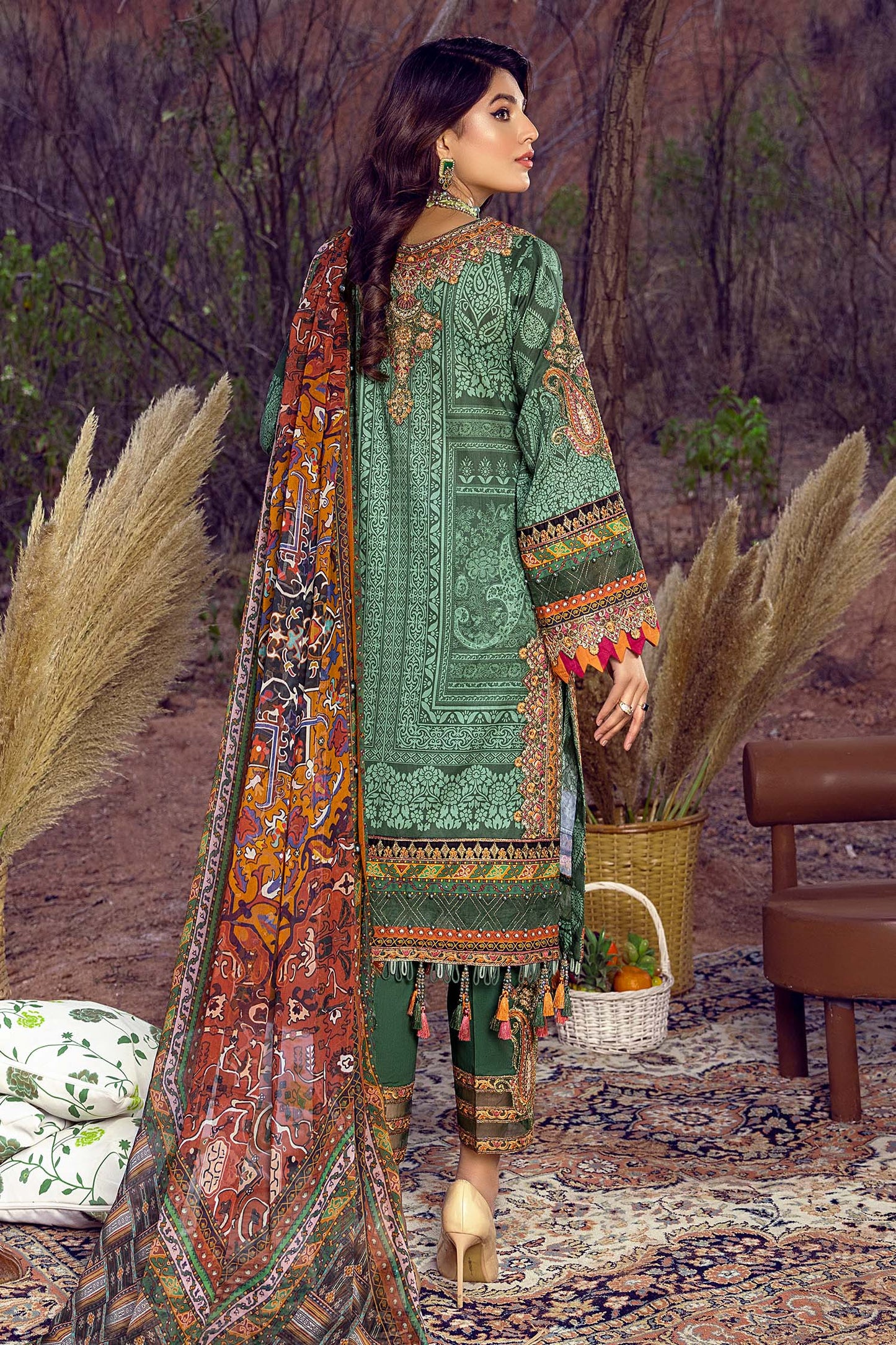 Spring Leaves - Exclusive Unstitch Lawn