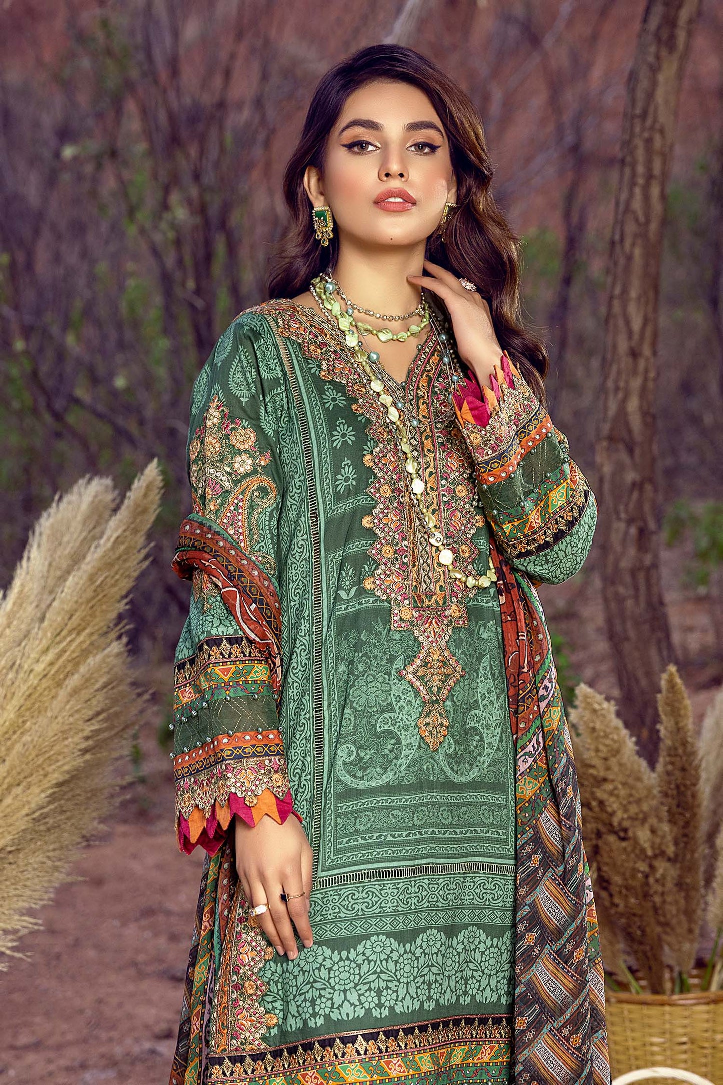 Spring Leaves - Exclusive Unstitch Lawn