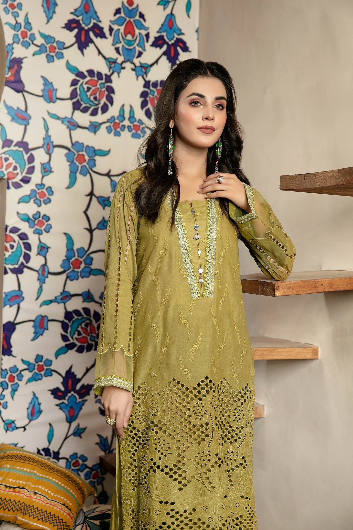 Ferly - Schiffli Embroidered Lawn Stitch Kurti