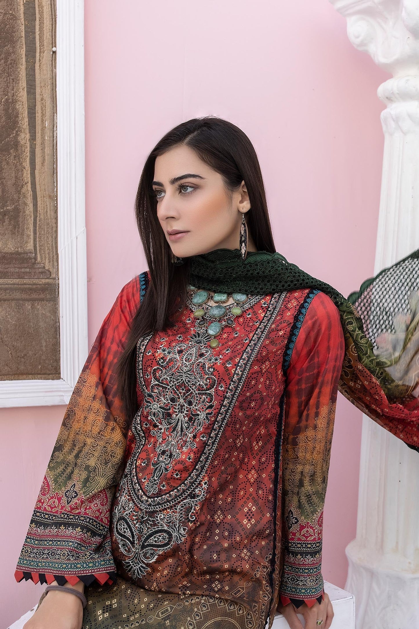 Fuzzy Wuzzy - Digital Printed & Embroidered Lawn