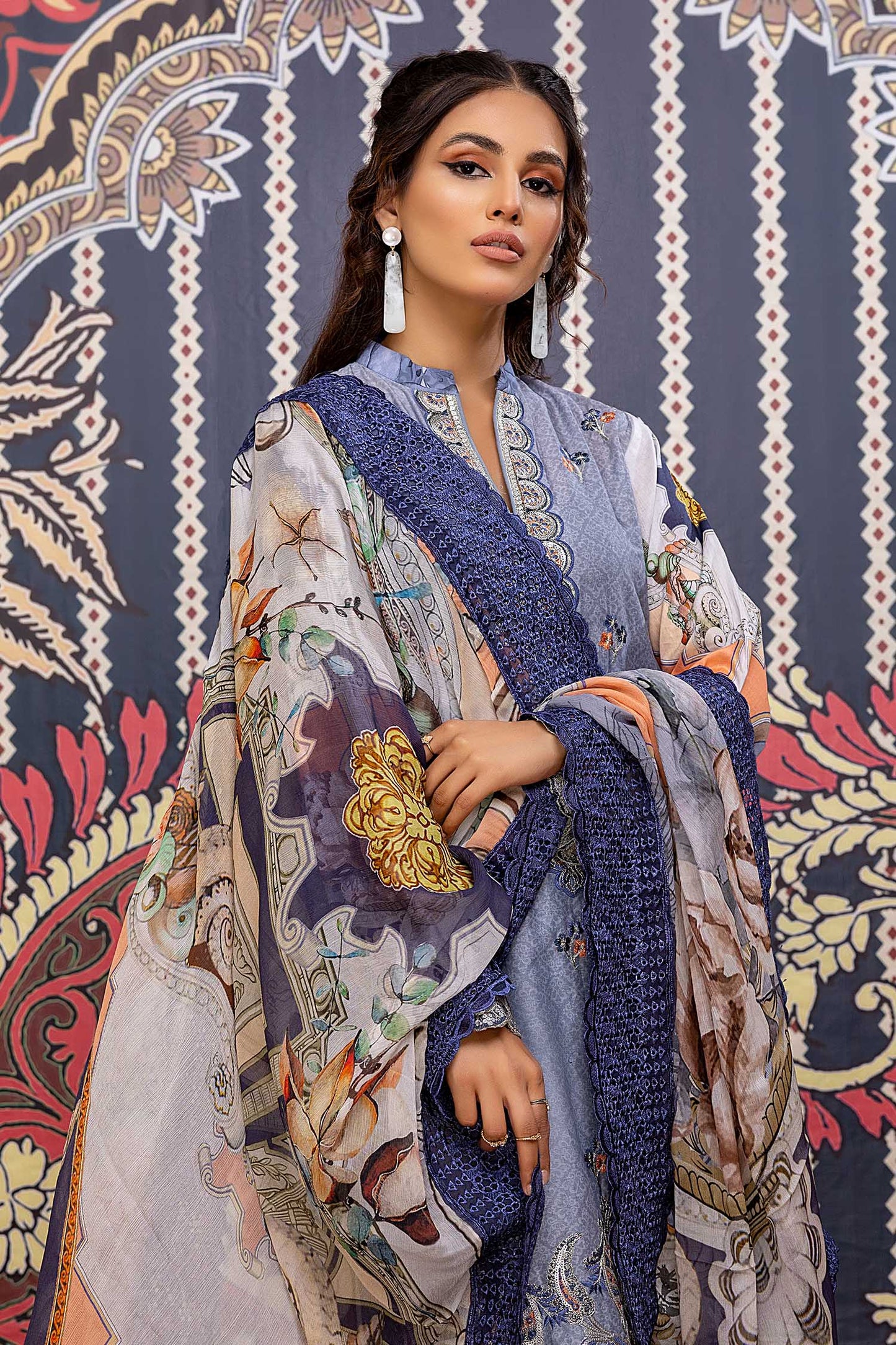 Catmint - Printed & Embroidered Lawn Pret 3PC