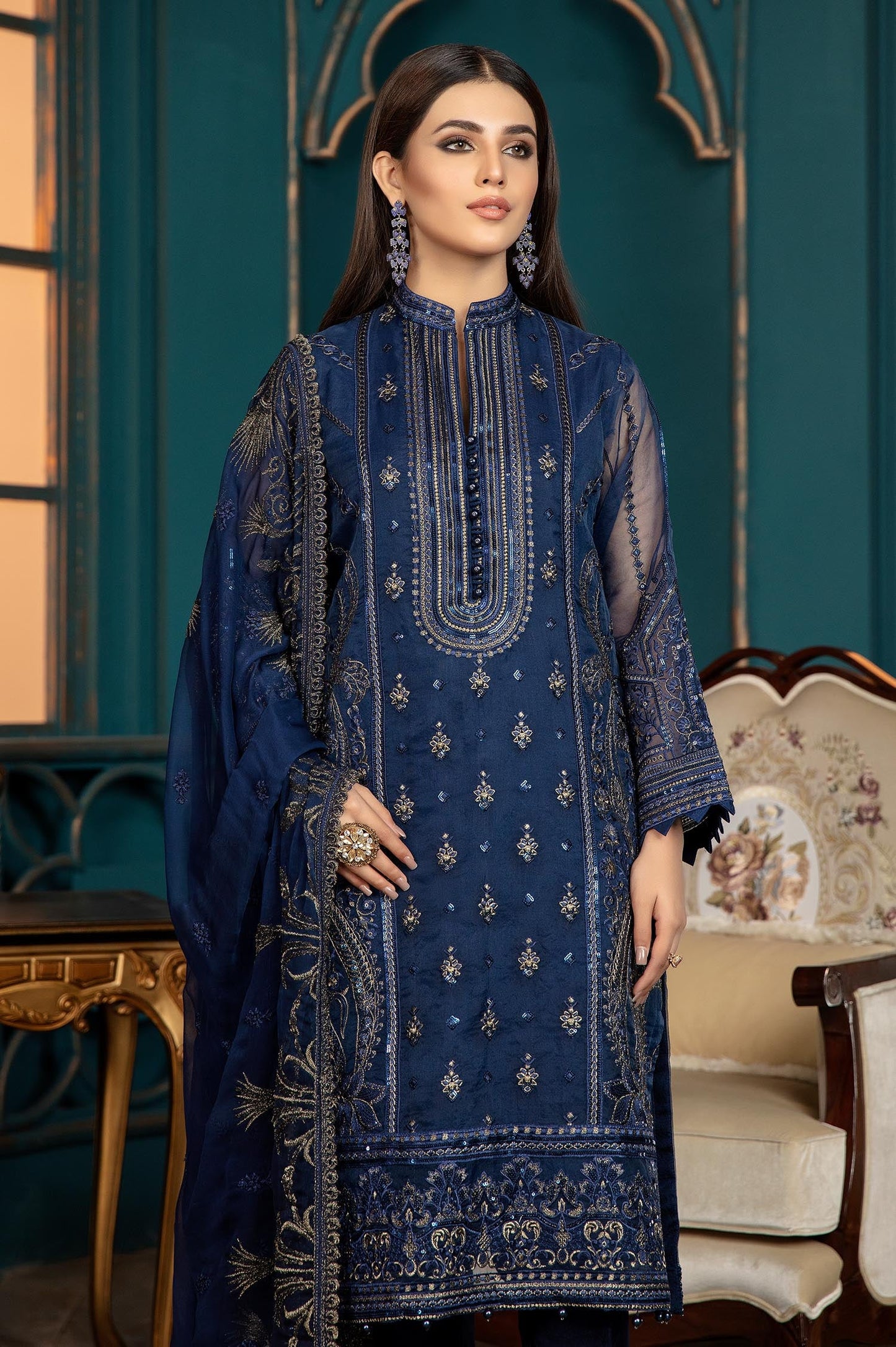 Aegean Denim - Luxury Pret 4PC