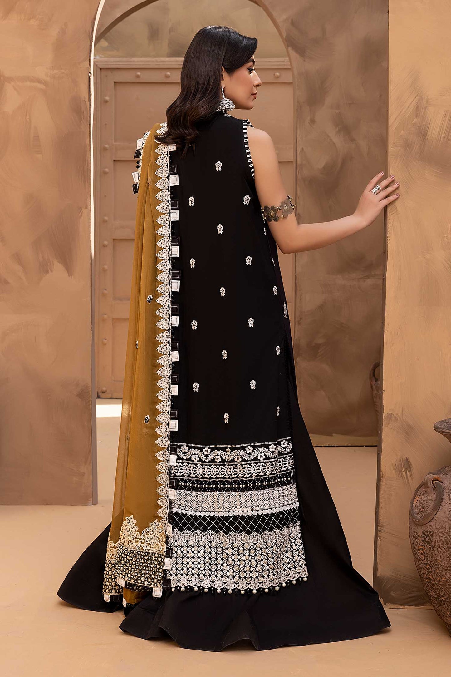 Smoky Black B - Exclusive Unstitch Lawn