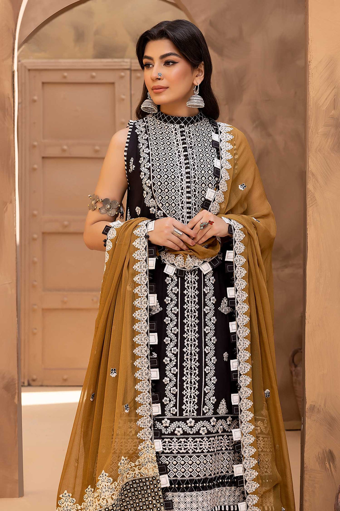 Smoky Black B - Exclusive Unstitch Lawn