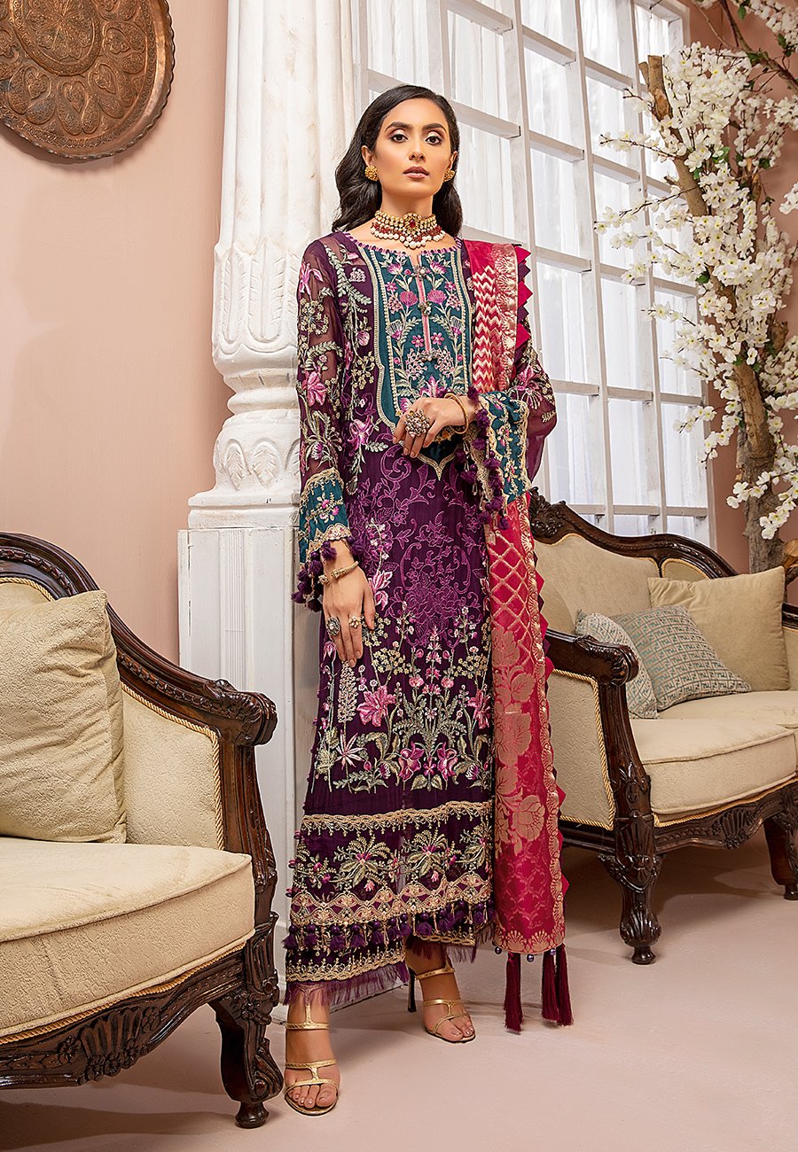 Berry Plum Stitched