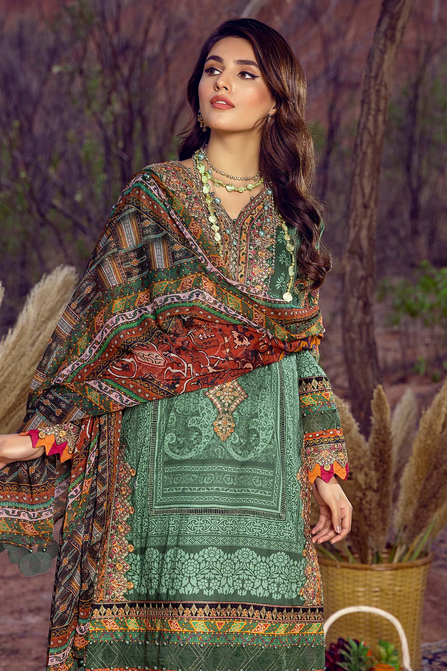 Spring Leaves - Exclusive Unstitch Lawn