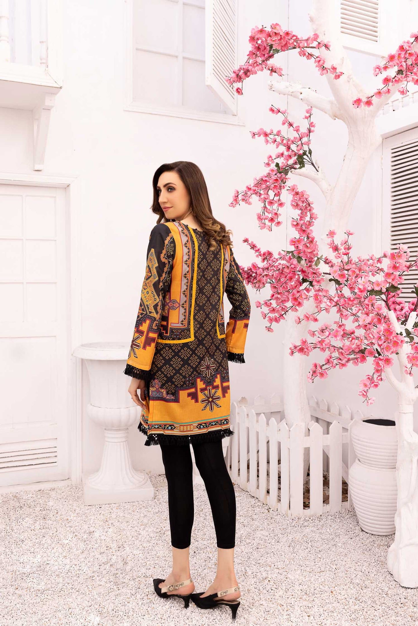 Charlz - Digital Printed Stitched Lawn Kurti