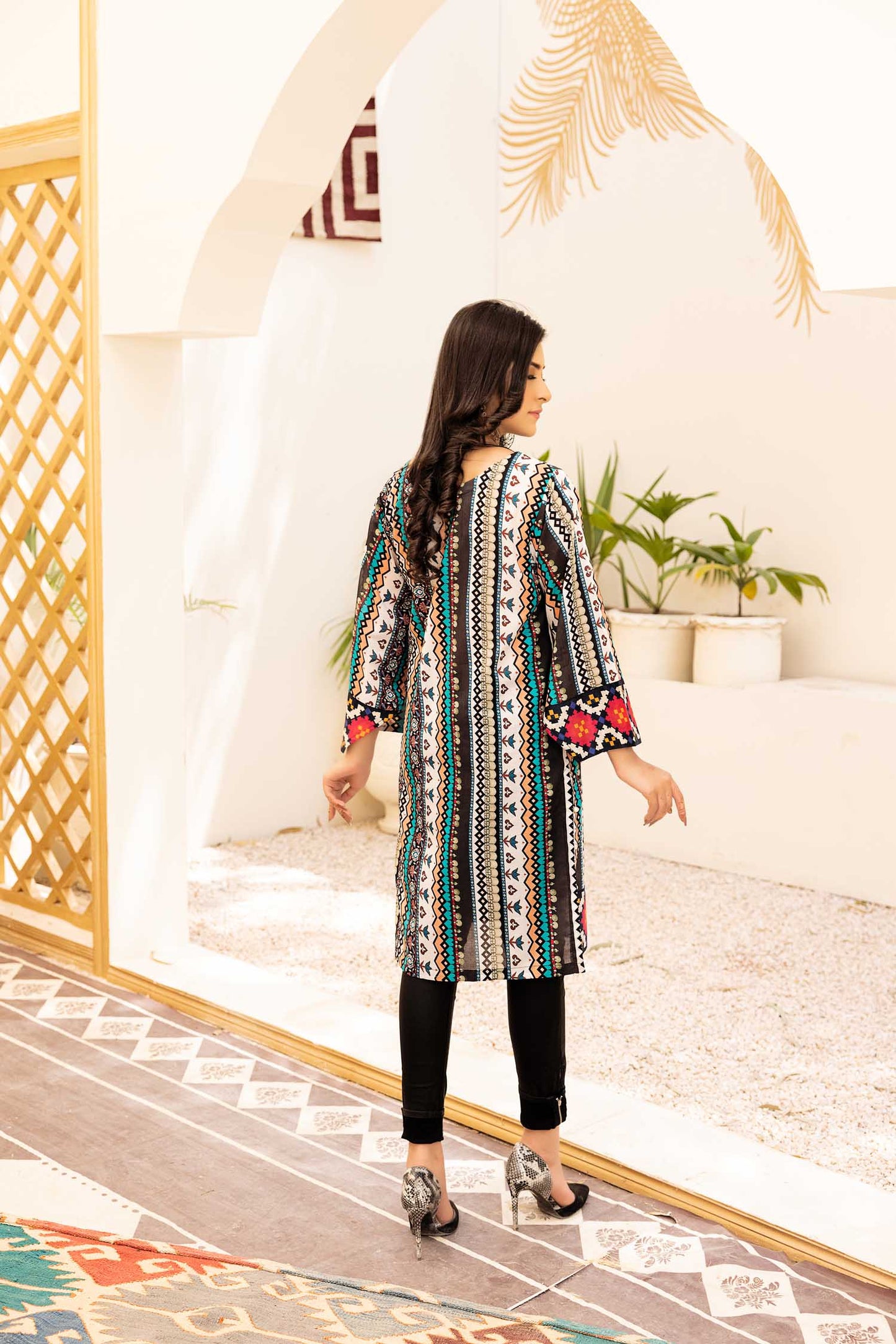 Lupt - Digital Printed Stitched Lawn Kurti