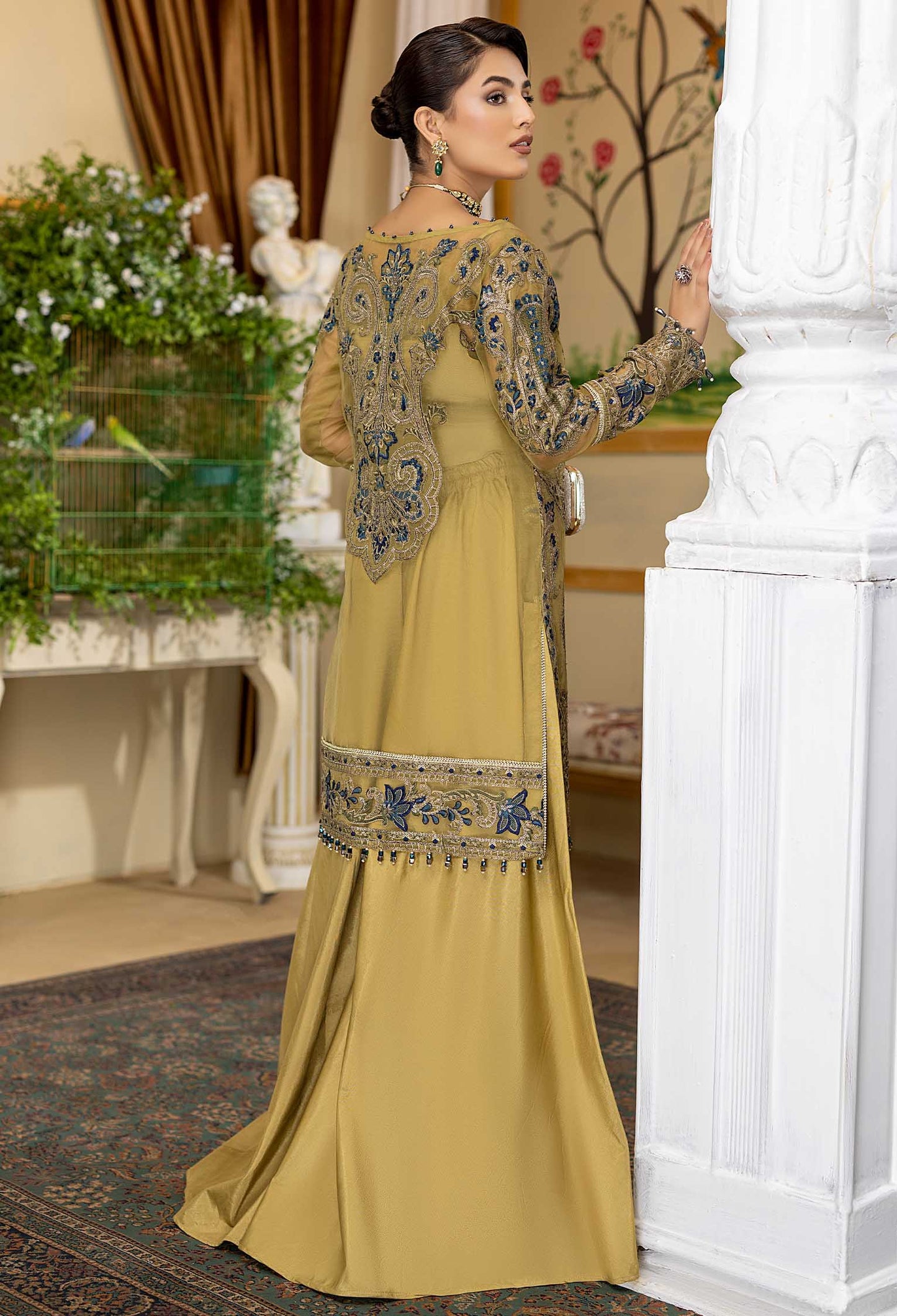 Royal Fusion A - Embroidered Organza