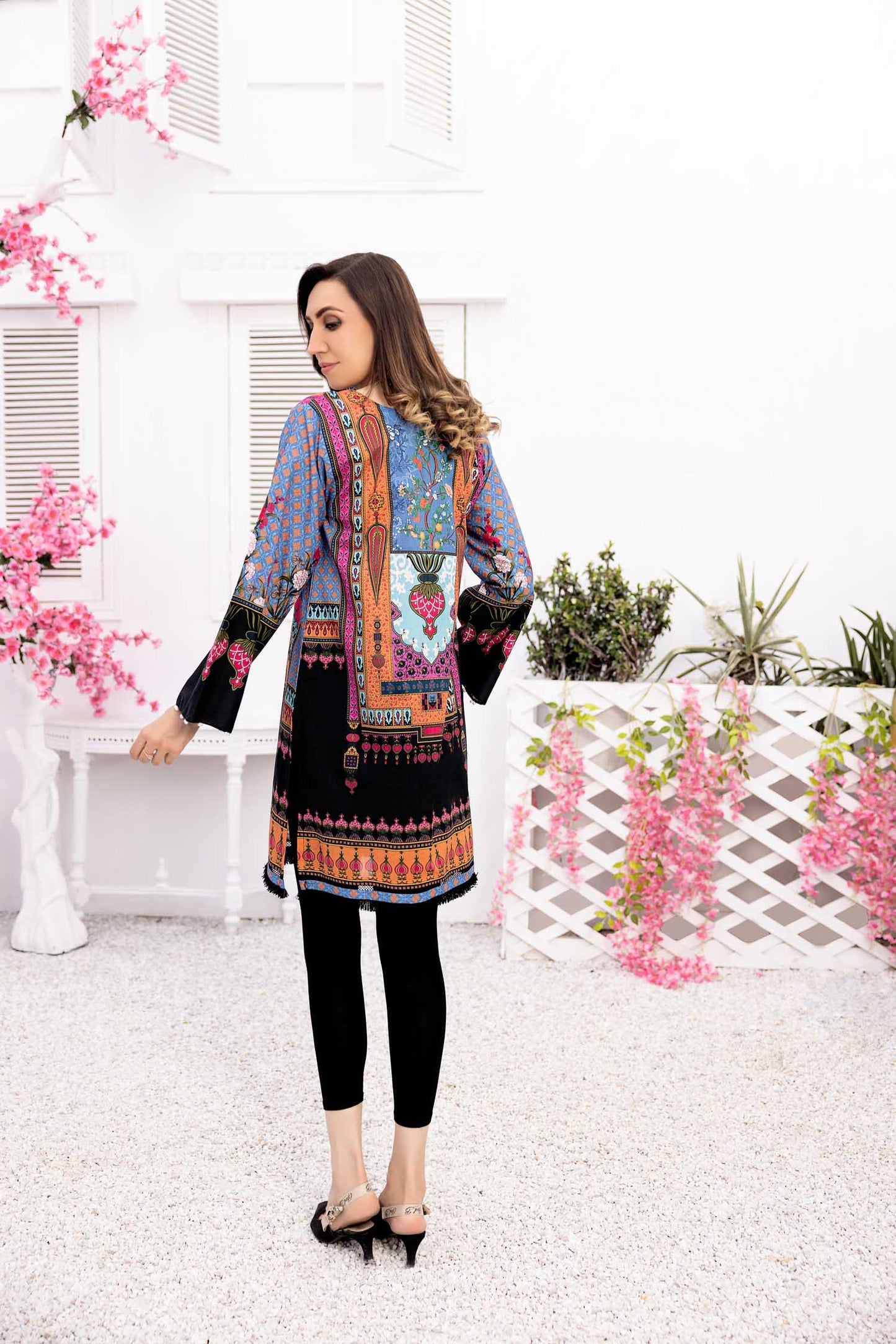Hozi - Digital Printed Stitched Lawn Kurti