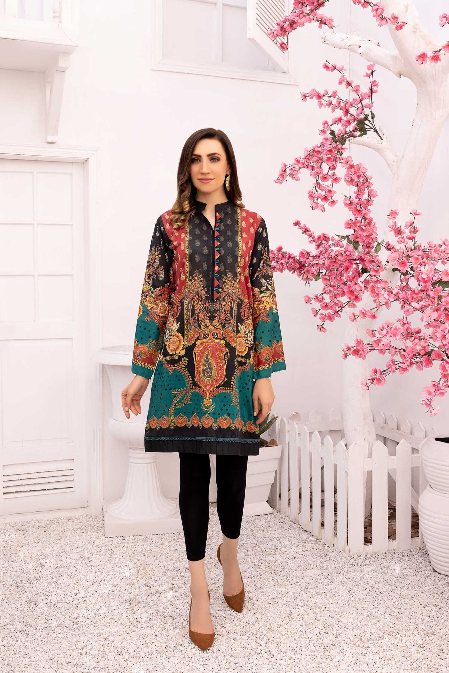 Sizzle - Digital Printed Stitched Lawn Kurti