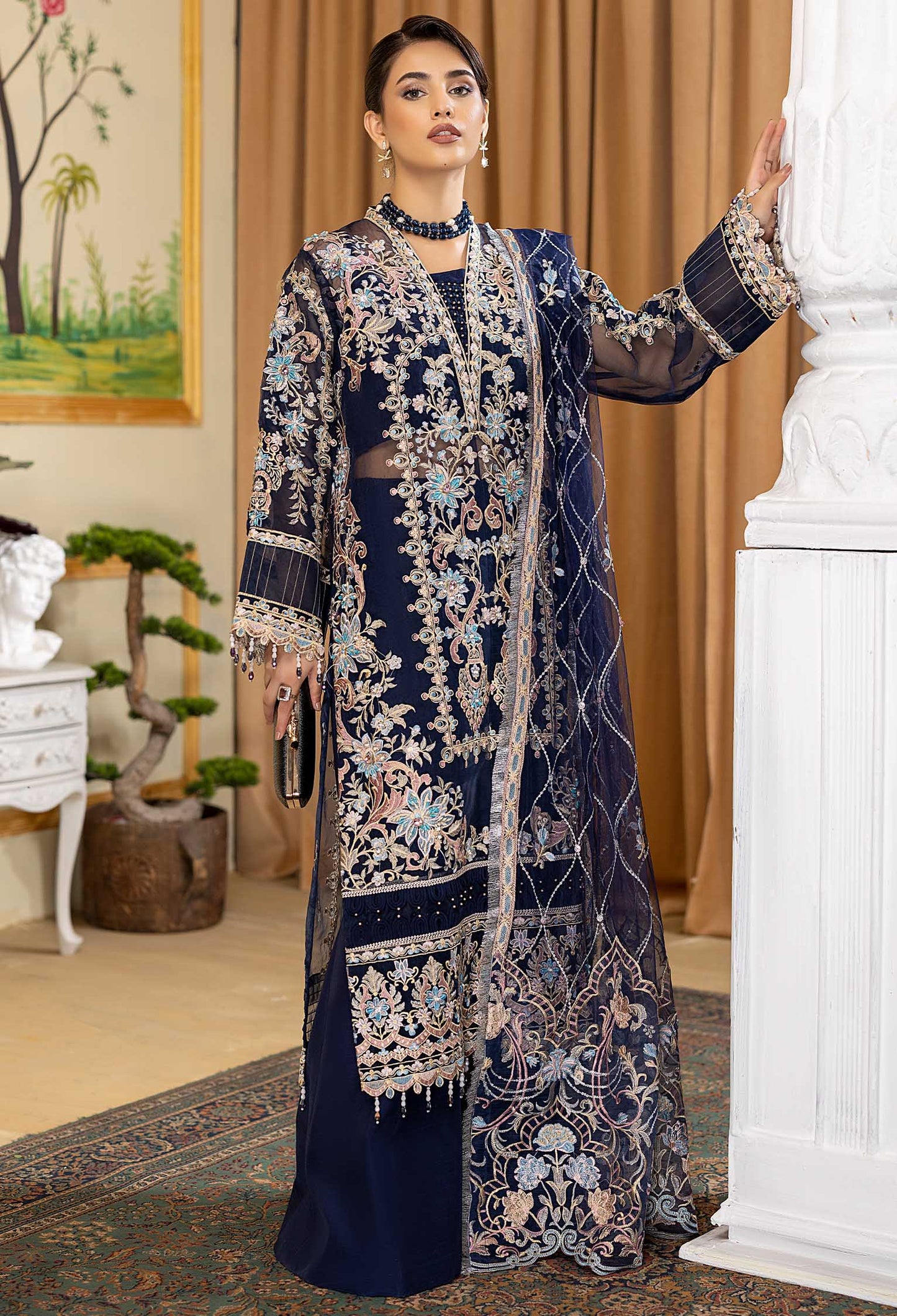 Exotic Empire - Embroidered Organza