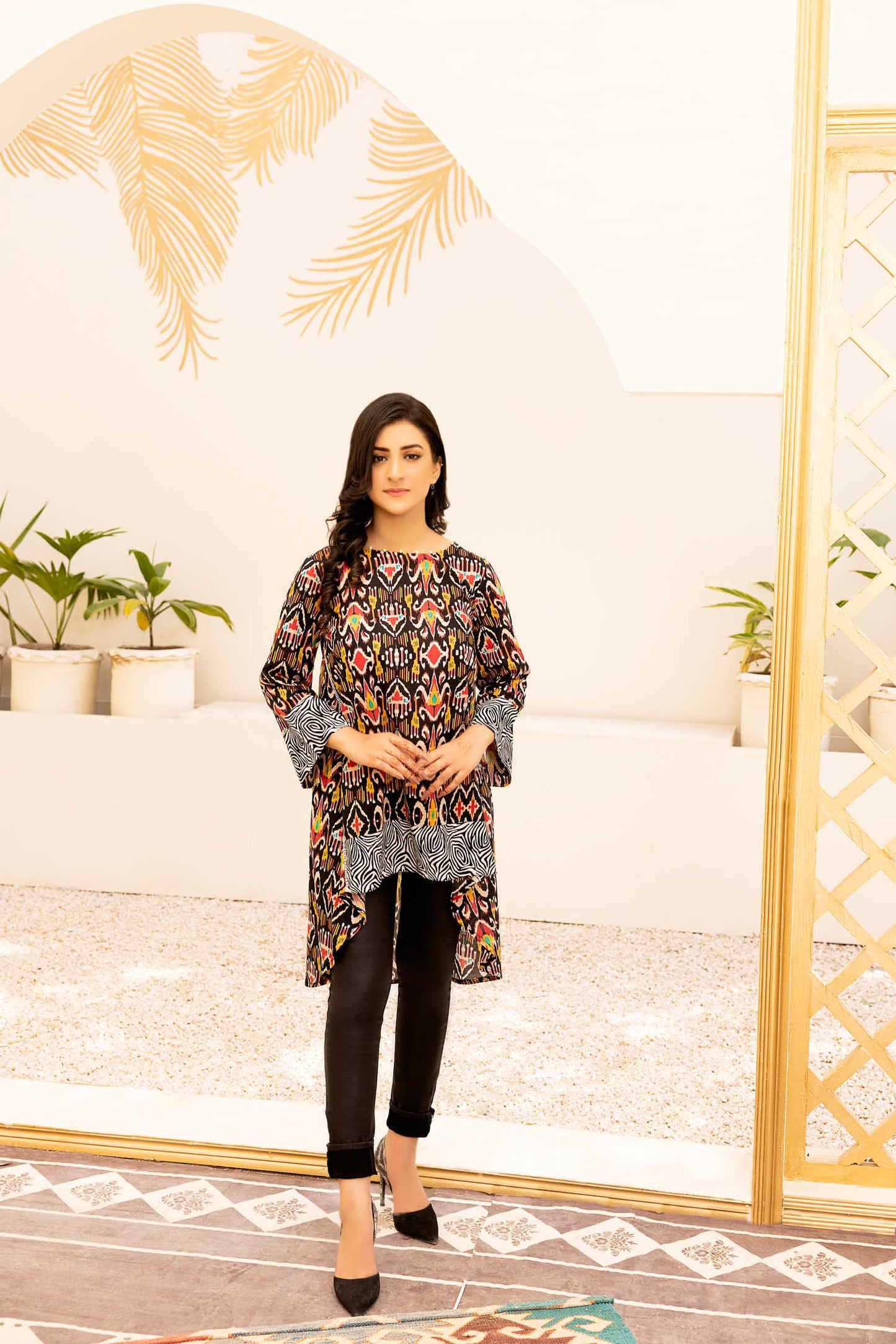 Firm - Digital Printed Stitched Lawn Kurti