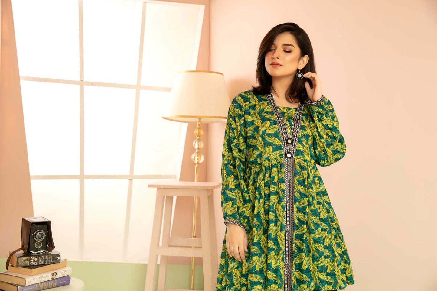 Petite - Digital Printed Stitched Lawn Kurti