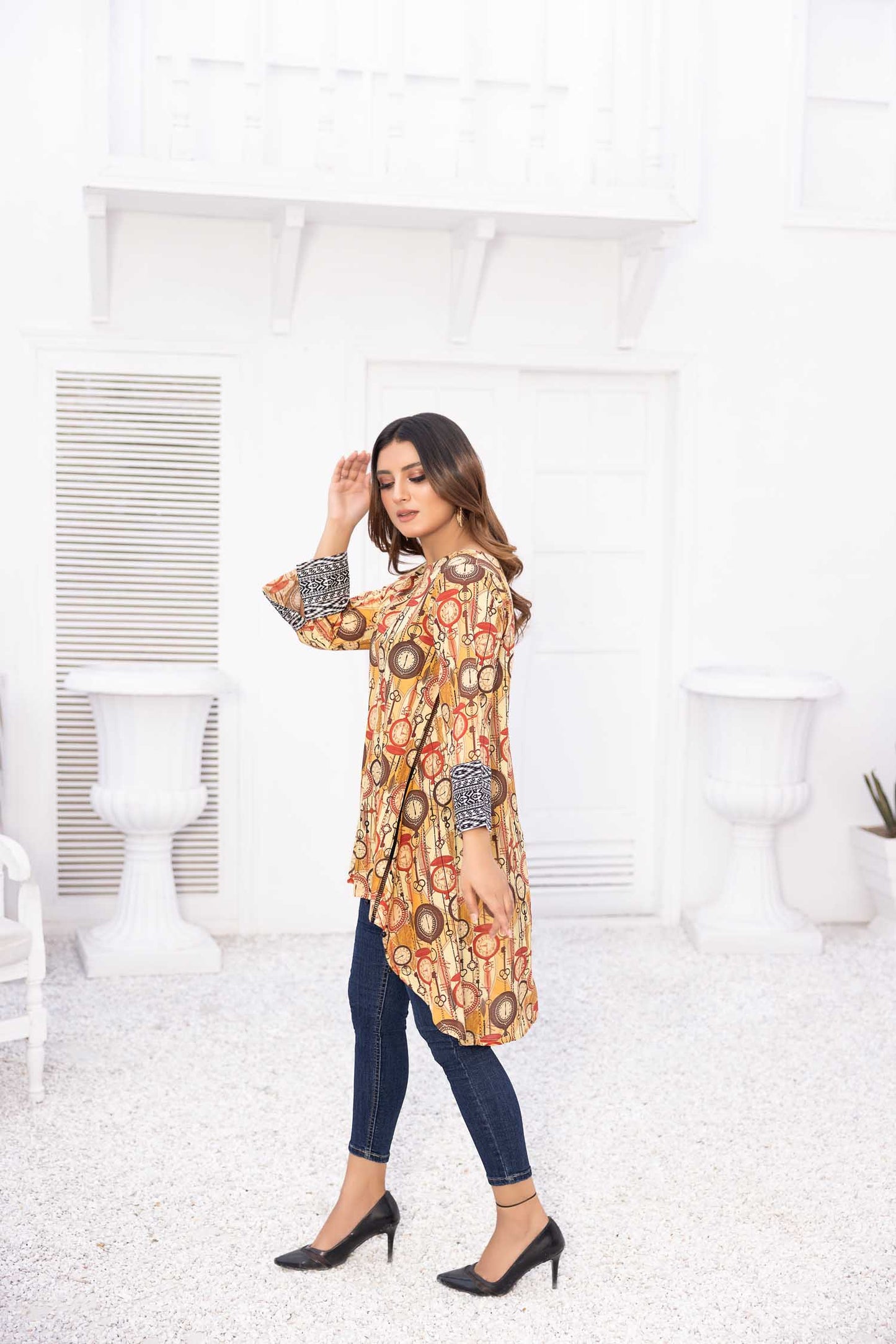 Belin - Digital Printed Stitched Lawn Kurti