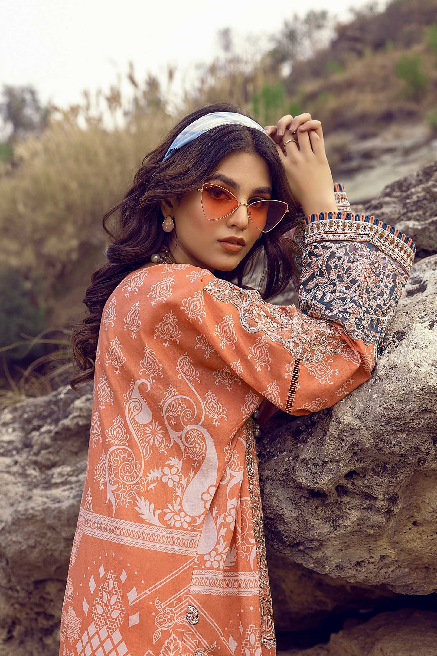 Sepia Skin B - Exclusive Unstitch Lawn