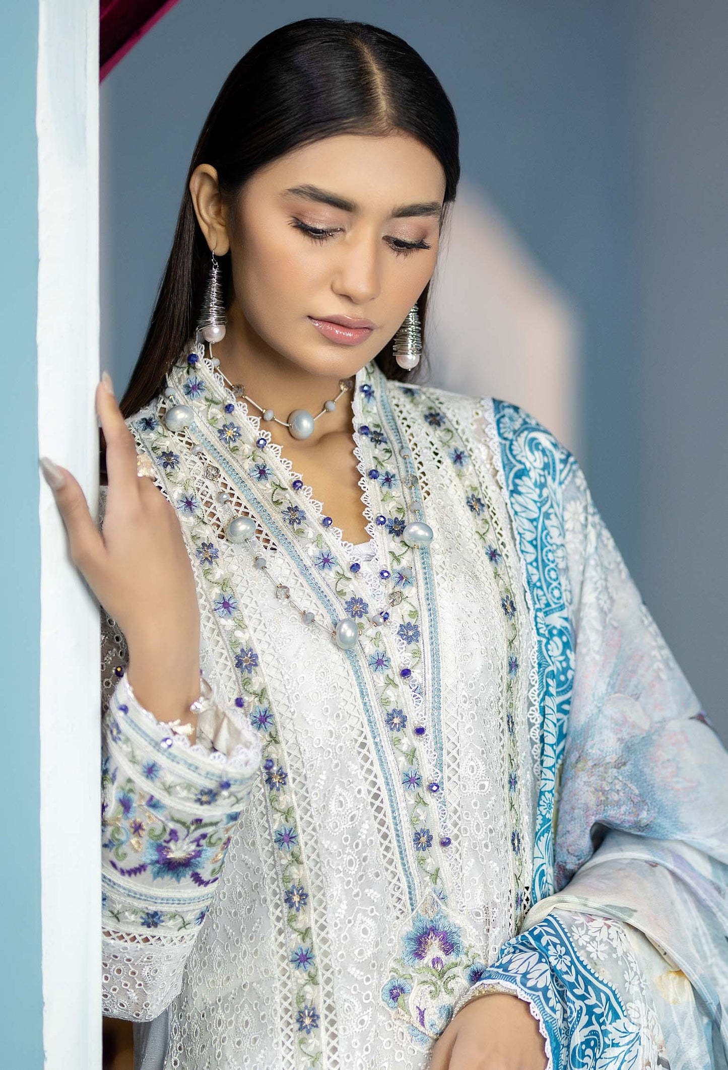 Beyond Blue - Chikankari Unstitched