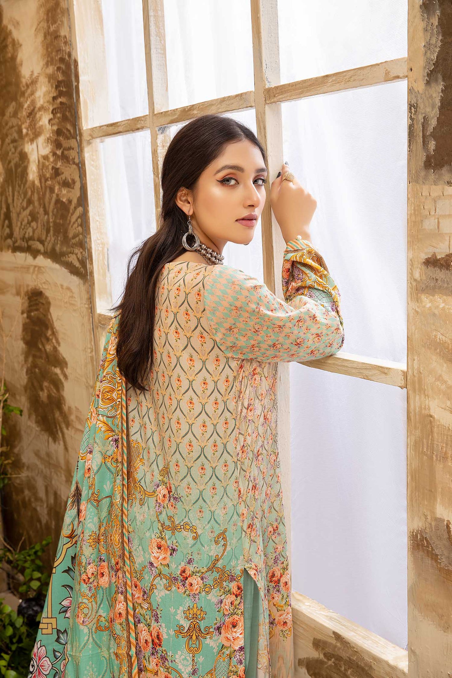 Imogen - Digital Printed And Embroidered Lawn 3PC