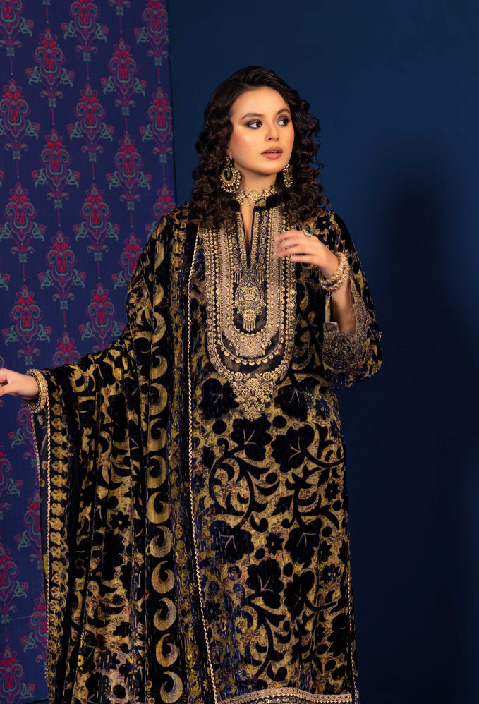 Plachi Embroidered Unstitched 5401