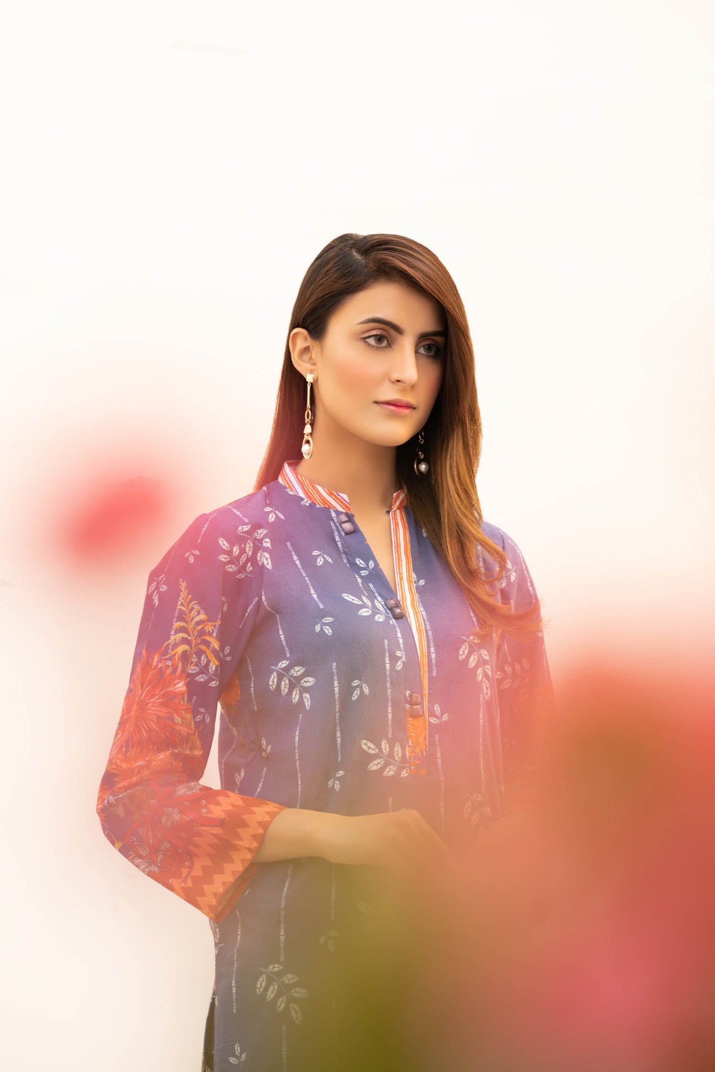 Brontes - Digital Printed Stitched Lawn Kurti