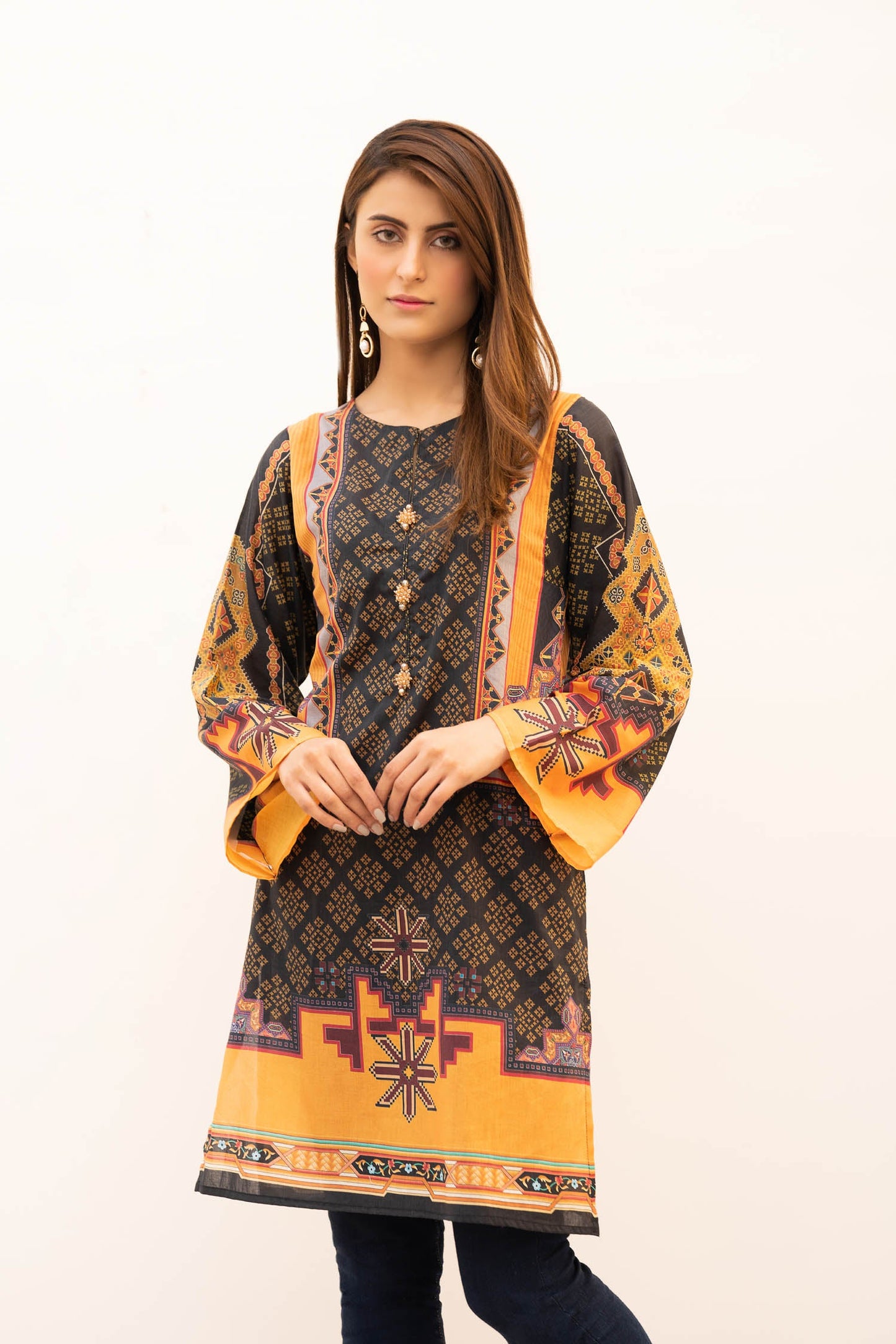Erato - Digital Printed Stitched Lawn Kurti