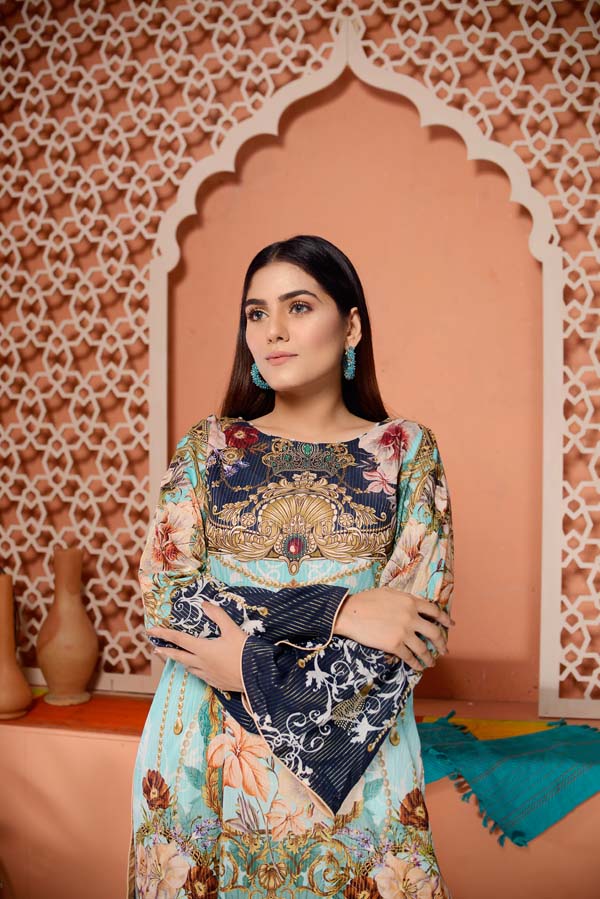 Culture Prey - Digital Mesuri Lawn Unstitch Shirt