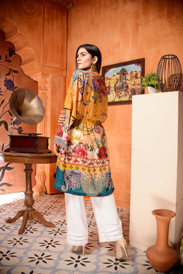 Butter Clip - Digital Mesuri Lawn Unstitch Shirt