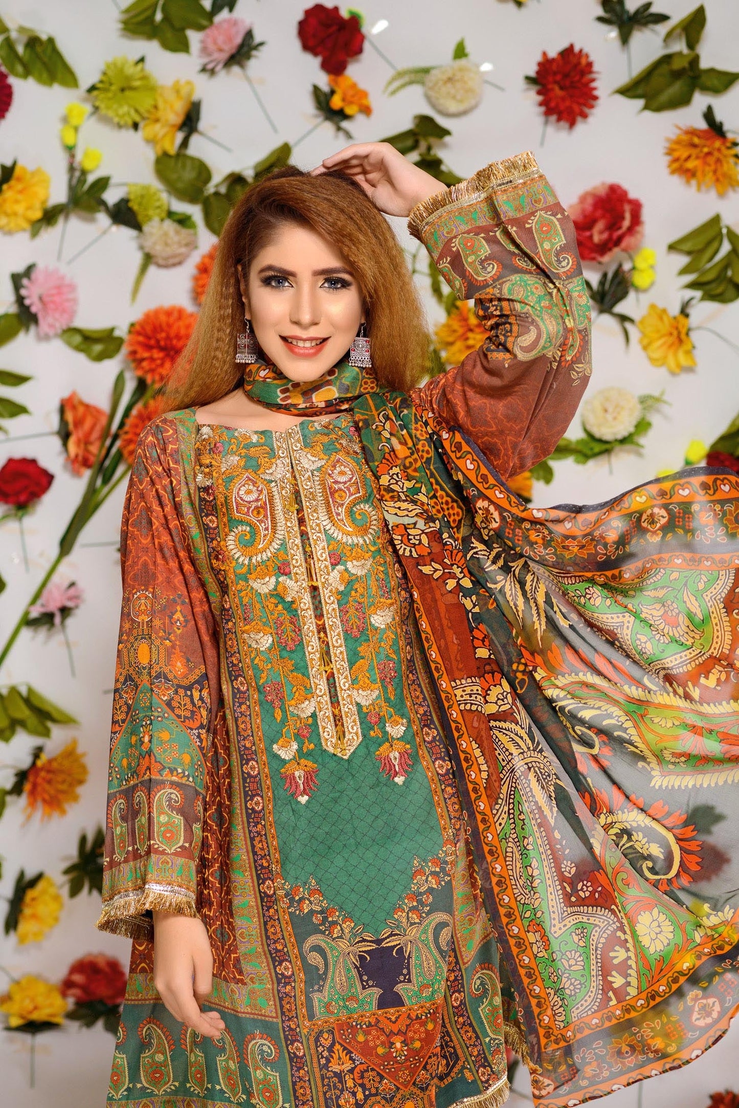 Essie - Digital Printed and Embroidered Lawn 3PC