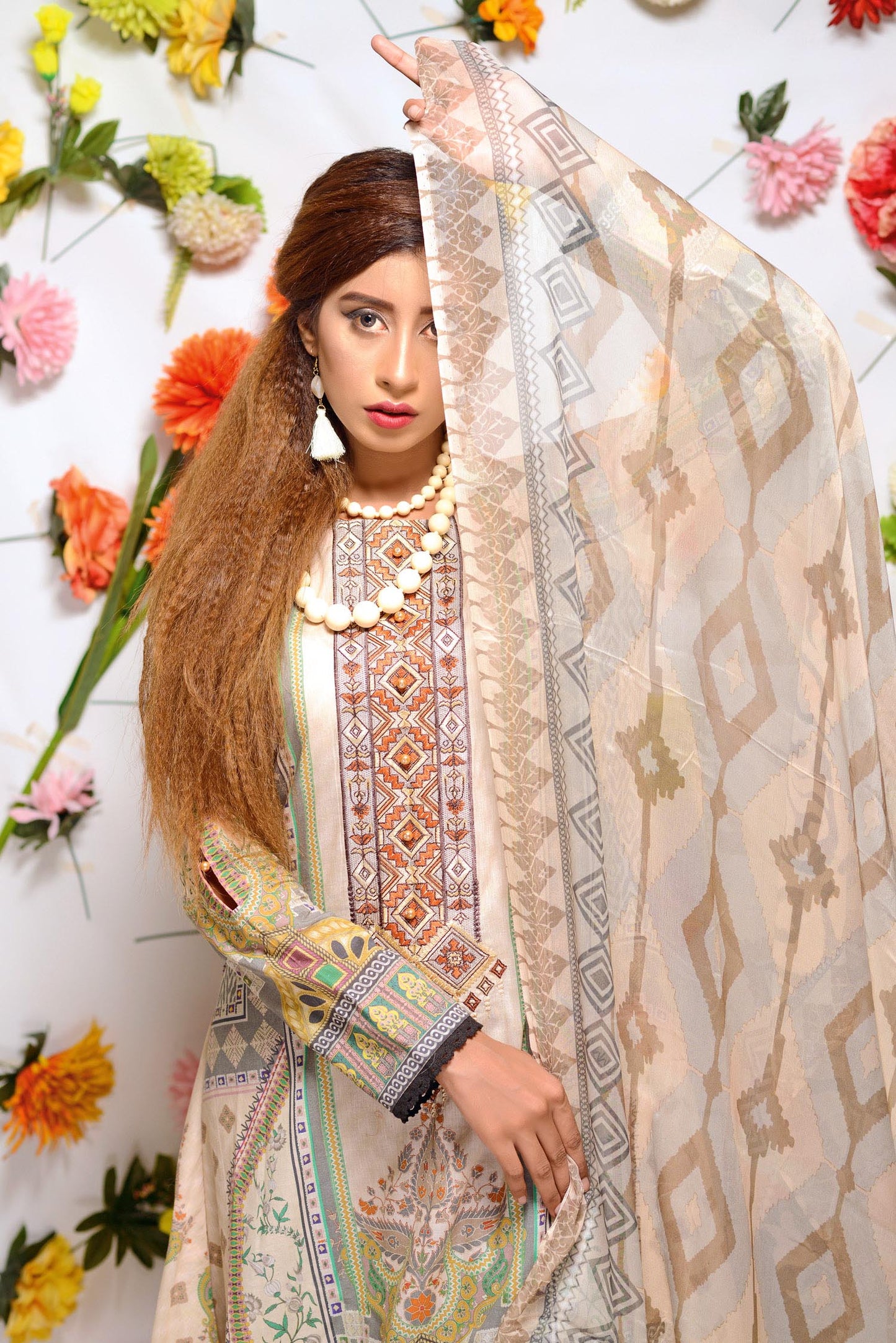Averly - Digital Printed and Embroidered Lawn 3PC