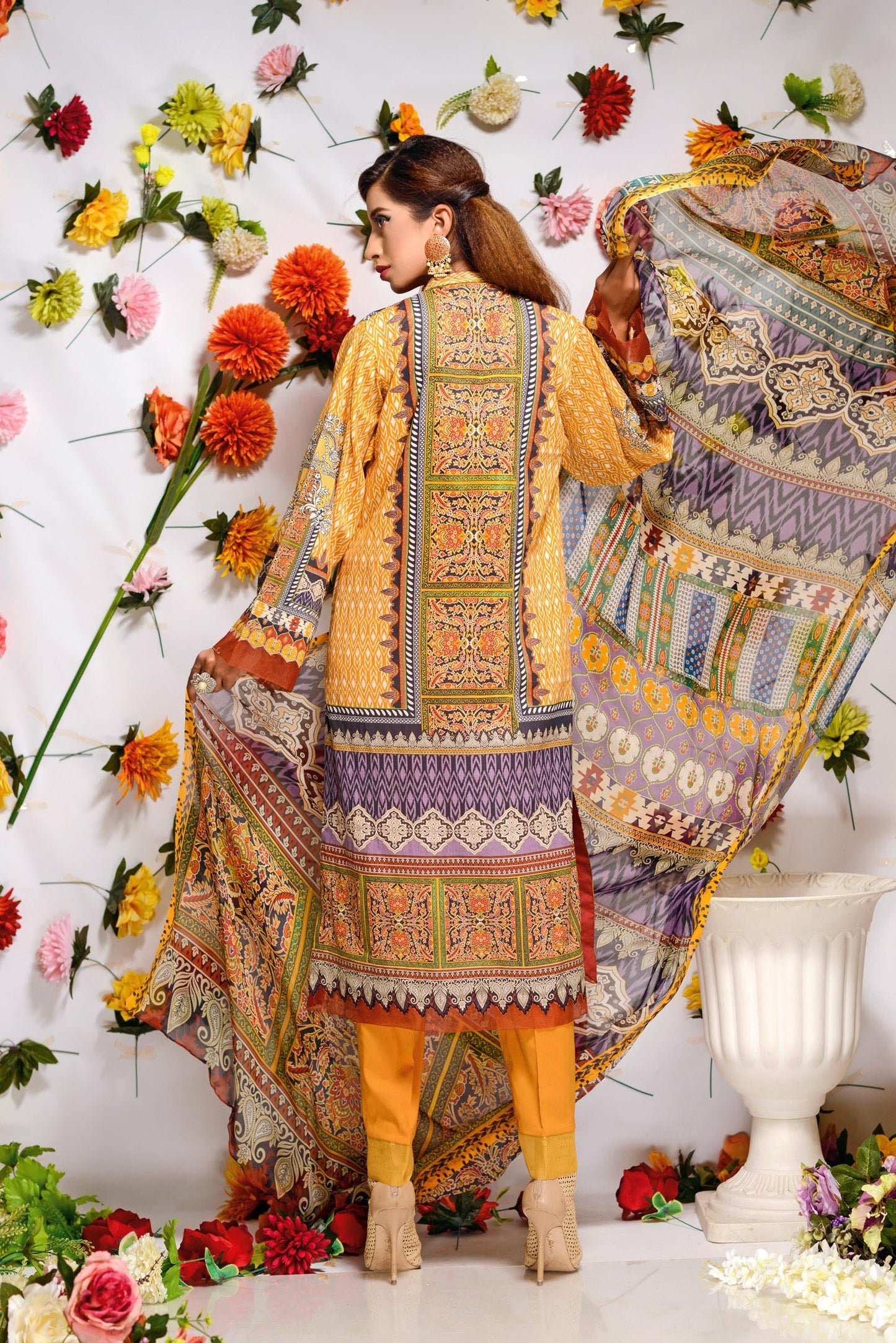 Winona - Digital Printed and Embroidered Lawn 3PC