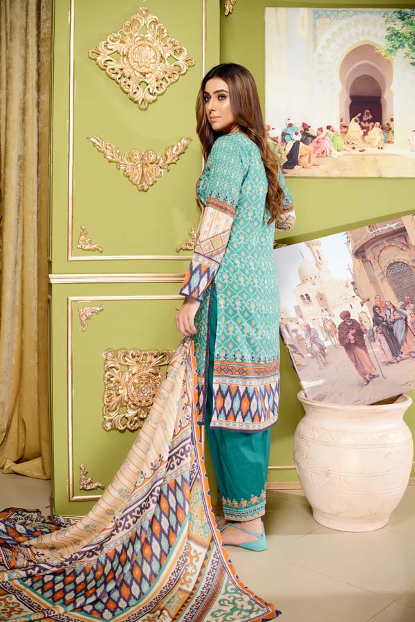 ASTER DAISY – DIGITAL EMBROIDERED LAWN 3 PIECE (UNSTITCH)