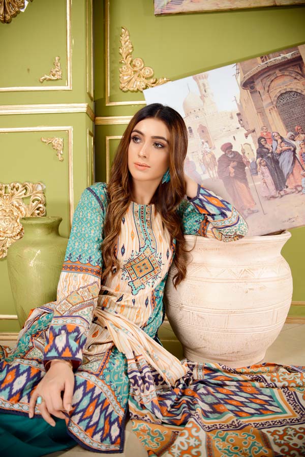 ASTER DAISY – DIGITAL EMBROIDERED LAWN 3 PIECE (UNSTITCH)