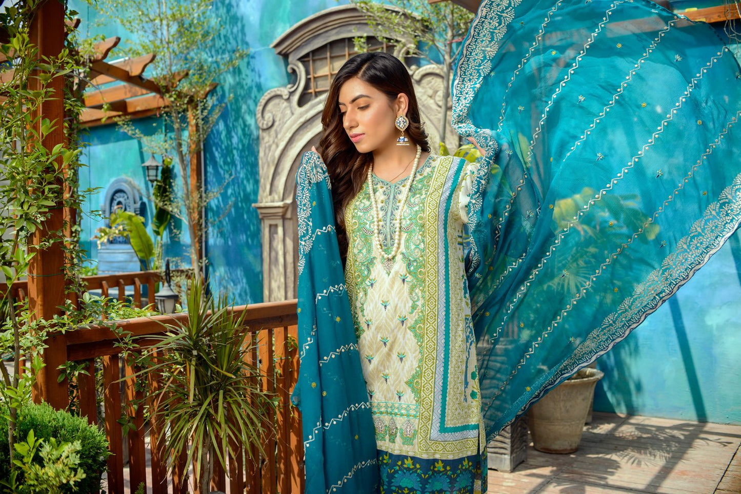 Quarry- Printed and Embroidered Lawn 3PC