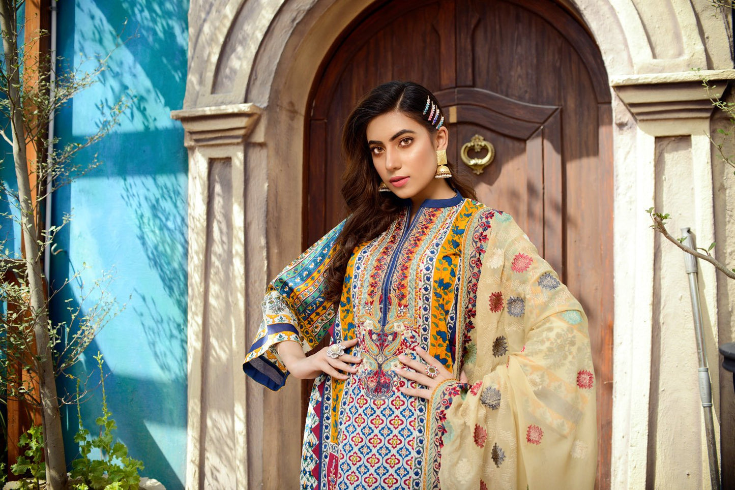 canary - Printed and Embroidered Lawn 3PC
