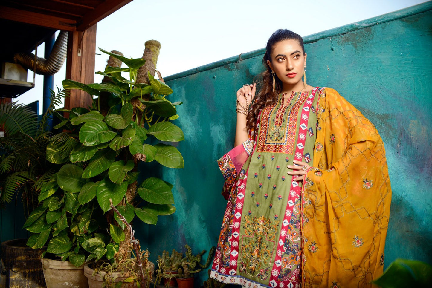 fern - Printed and Embroidered Lawn 3PC