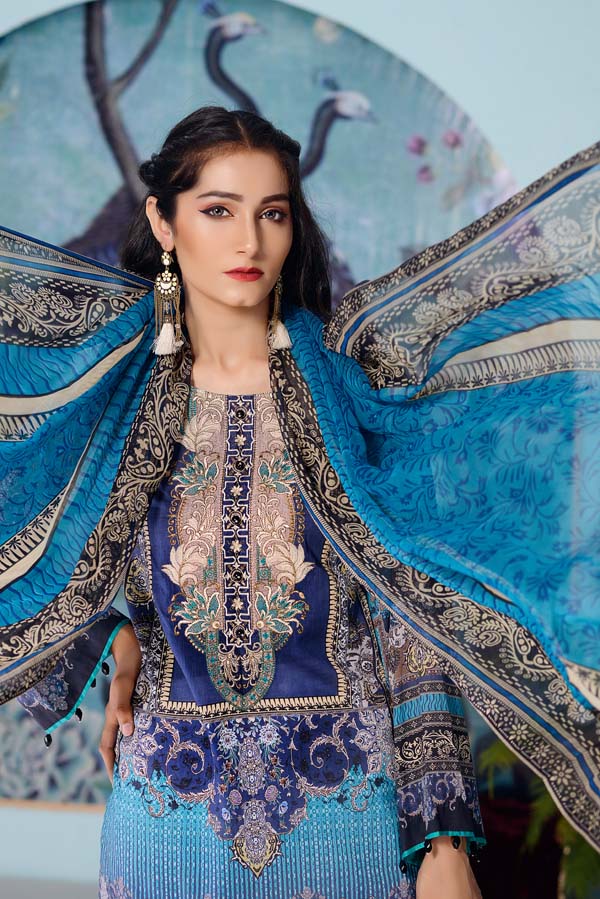 Calypso - DIGITAL EMBROIDERED LAWN