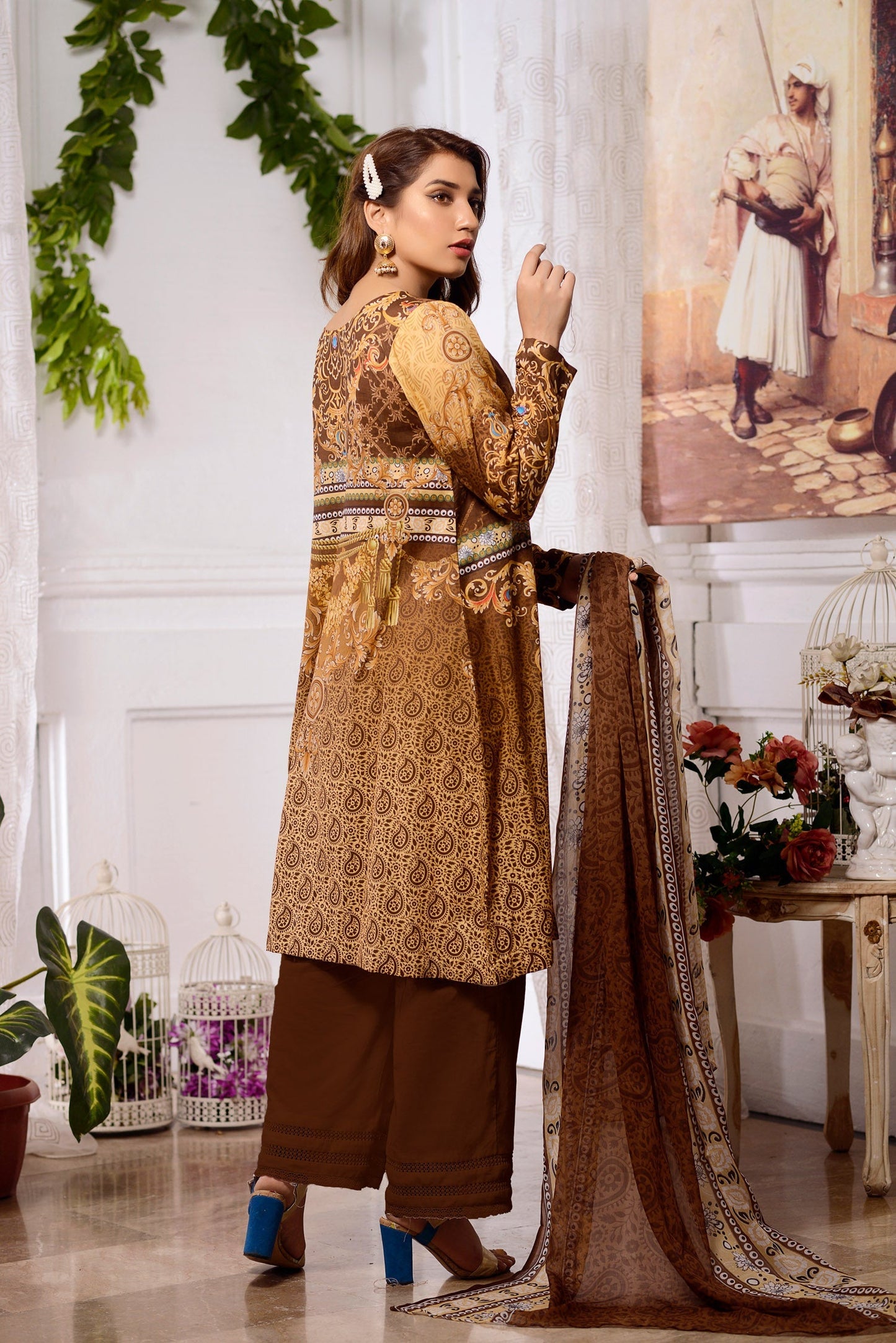 Cosmos - DIGITAL PRINTED & EMBROIDERED LAWN 3PC