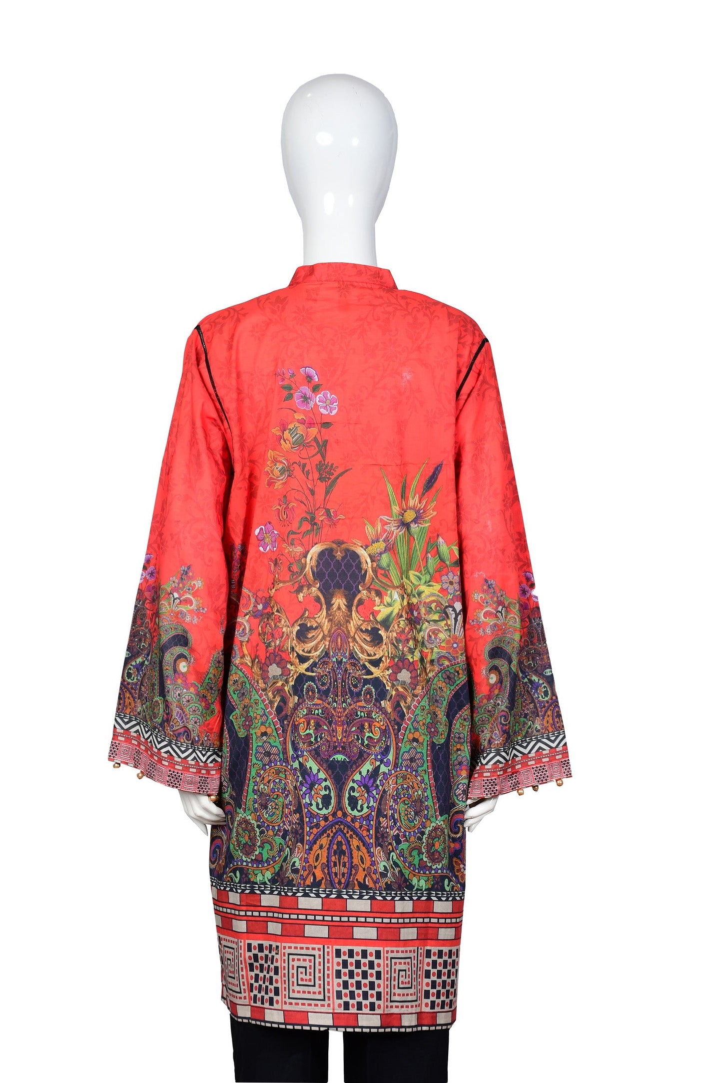 Devish - Digital Embroidered Stitched Lawn Kurti