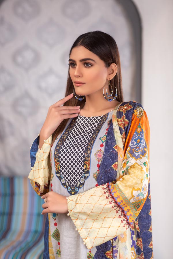 Amaryllis - Digital Printed Lawn (Unstitch)