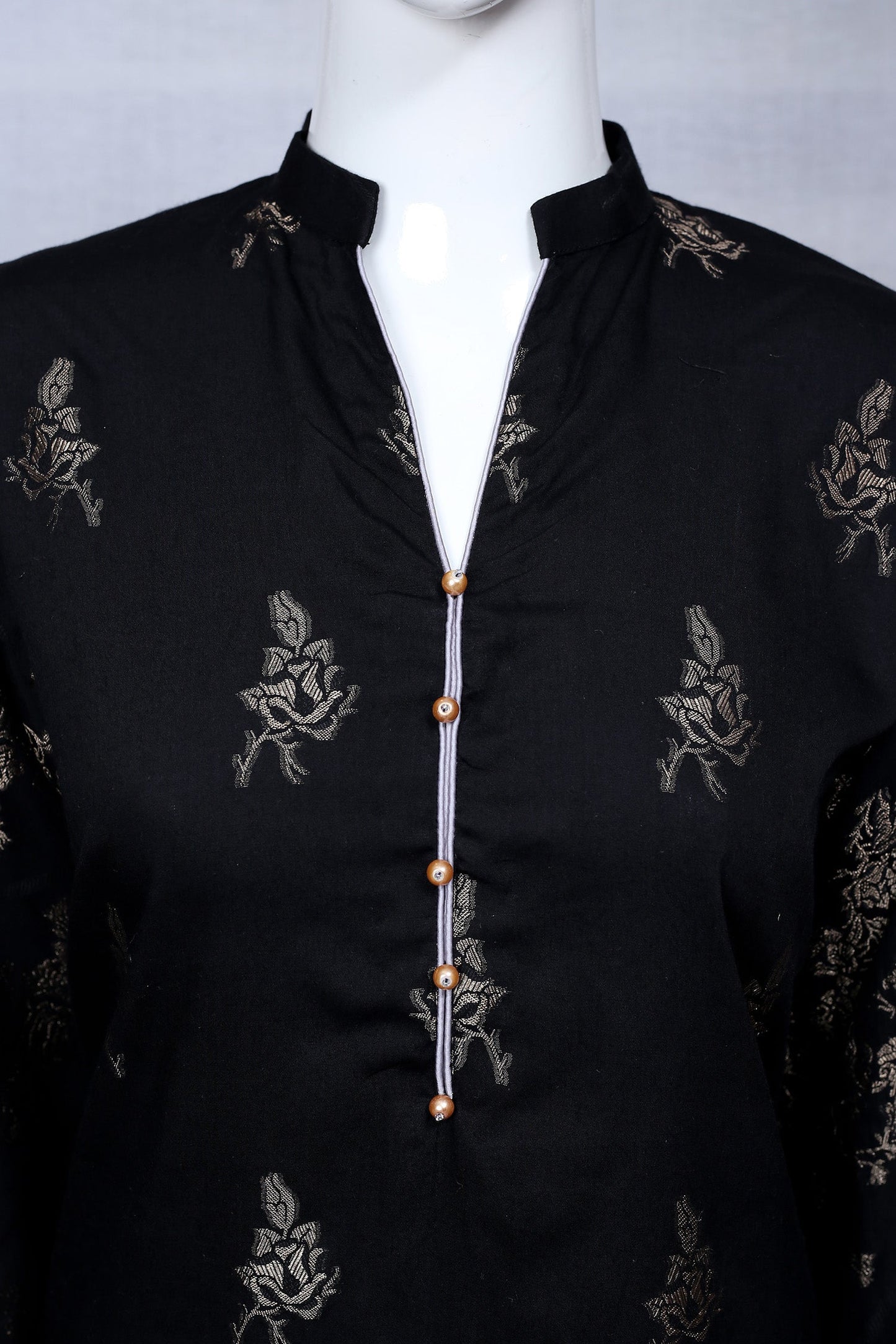 Black 34 - Ready To Wear Jacquard Shirt