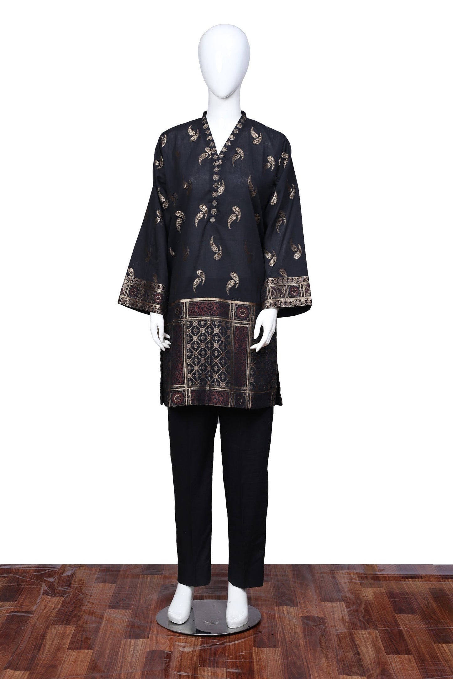 Black 07 - Ready To Wear Jacquard Shirt