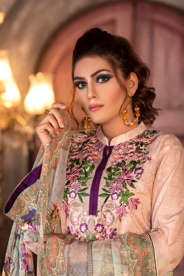 Razzmic - DIGITAL PRINTED & EMBROIDERED KARANDI 3PC