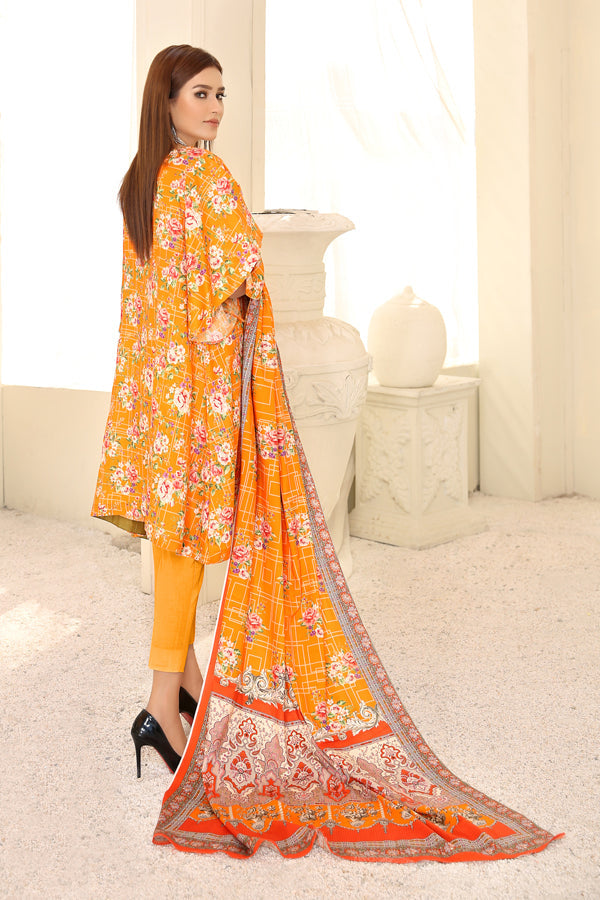 D 6 - Digital Printed Linen 3PC