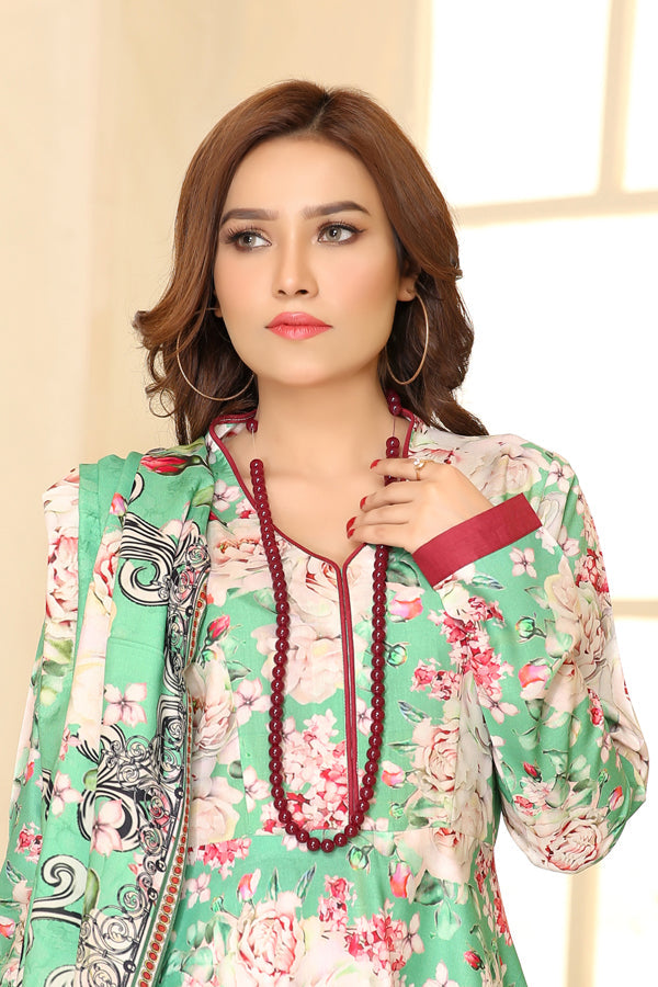 D 22 - Digital Printed Linen 3PC