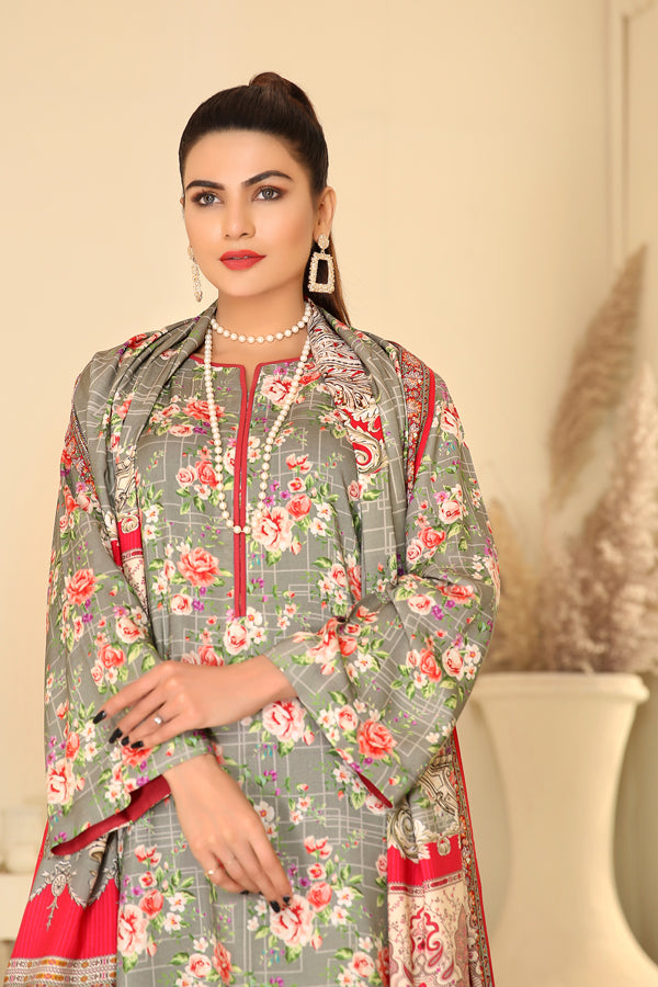 D 25 - Digital Printed Linen 3PC